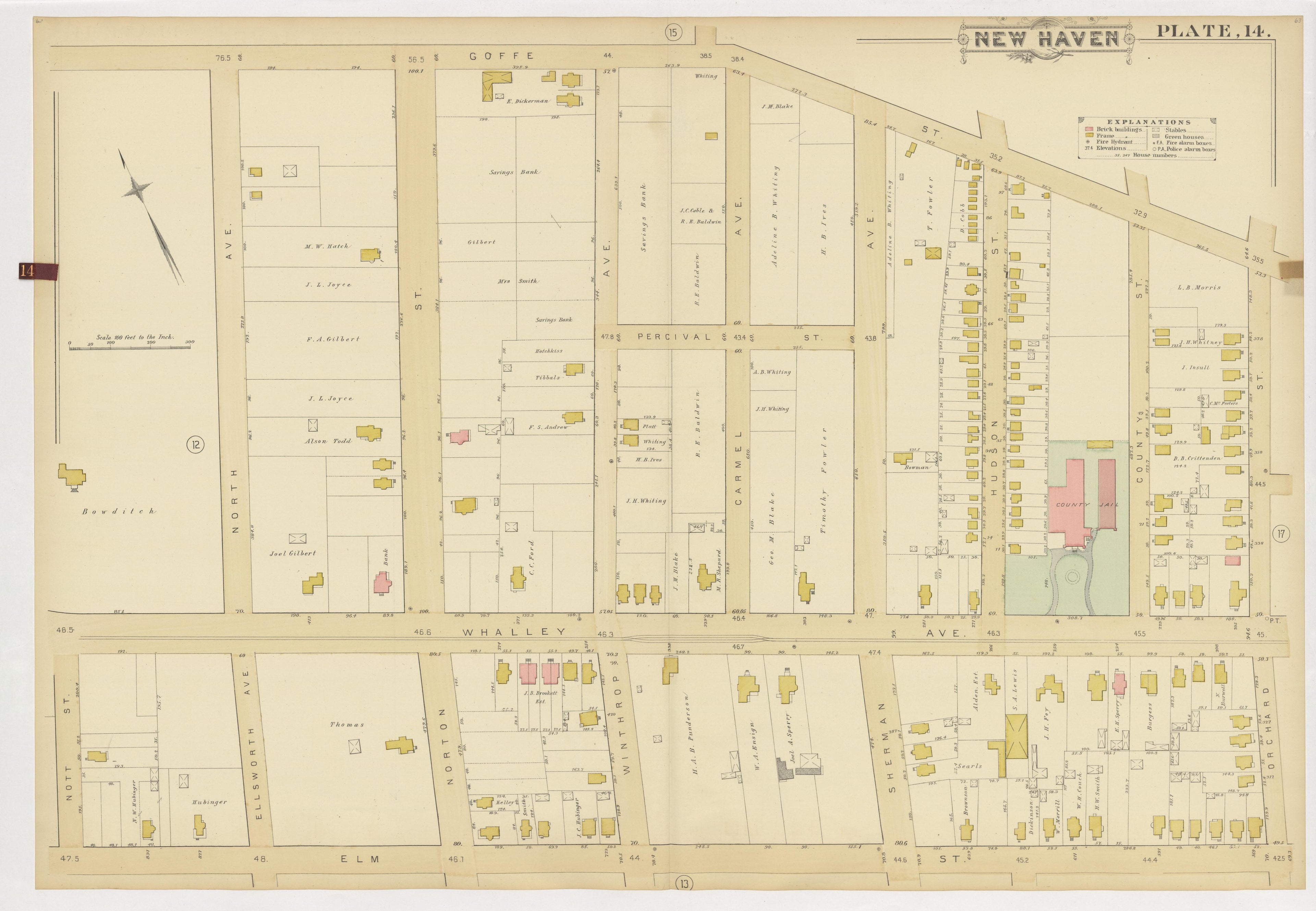 Image 18 of Atlas of City of New Haven, Connecticut... from Atlas of City of New Haven, Connecticut 1888 by Relic Map Company