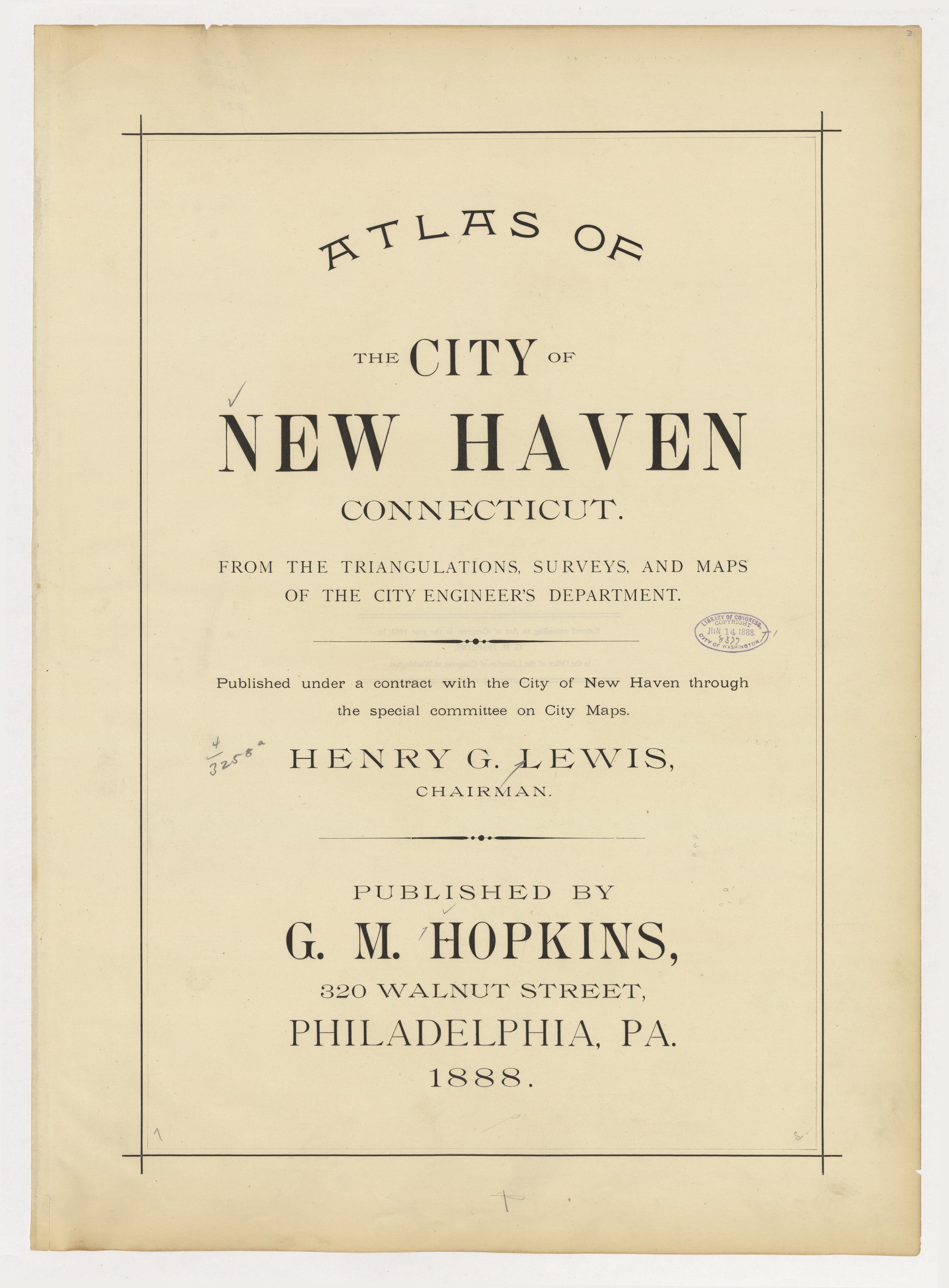 Image 2 of Atlas of City of New Haven, Connecticut... from Atlas of City of New Haven, Connecticut 1888 by Relic Map Company