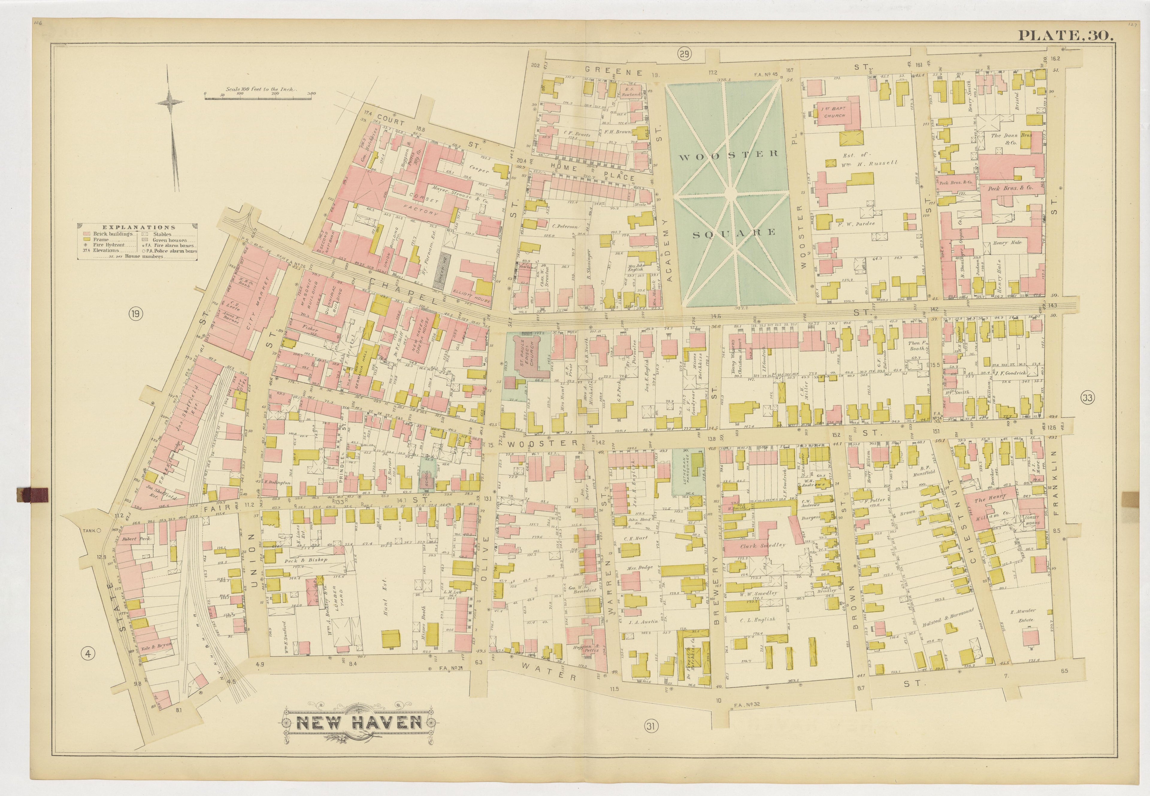 Image 34 of Atlas of City of New Haven, Connecticut... from Atlas of City of New Haven, Connecticut 1888 by Relic Map Company