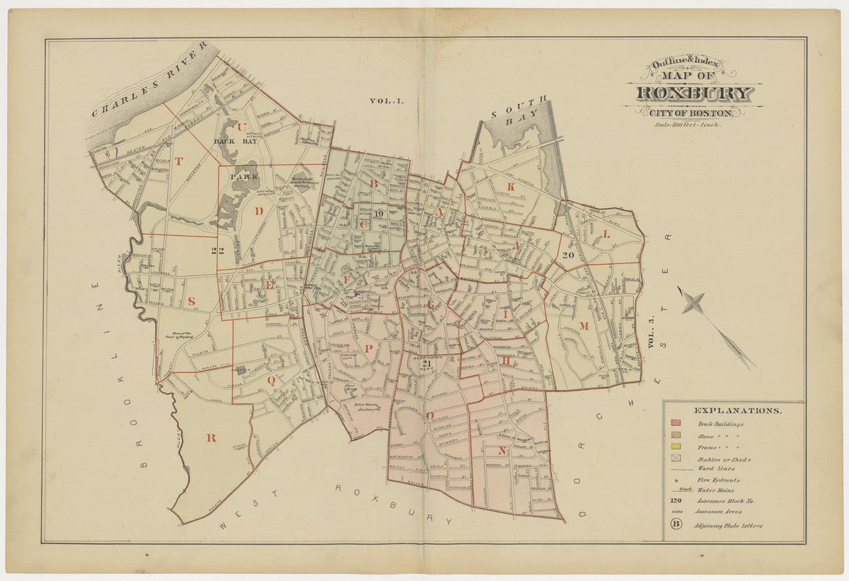 Image 3 of Atlas of the City of Boston ... from Atlas of the City of Boston 1883 by Relic Map Company