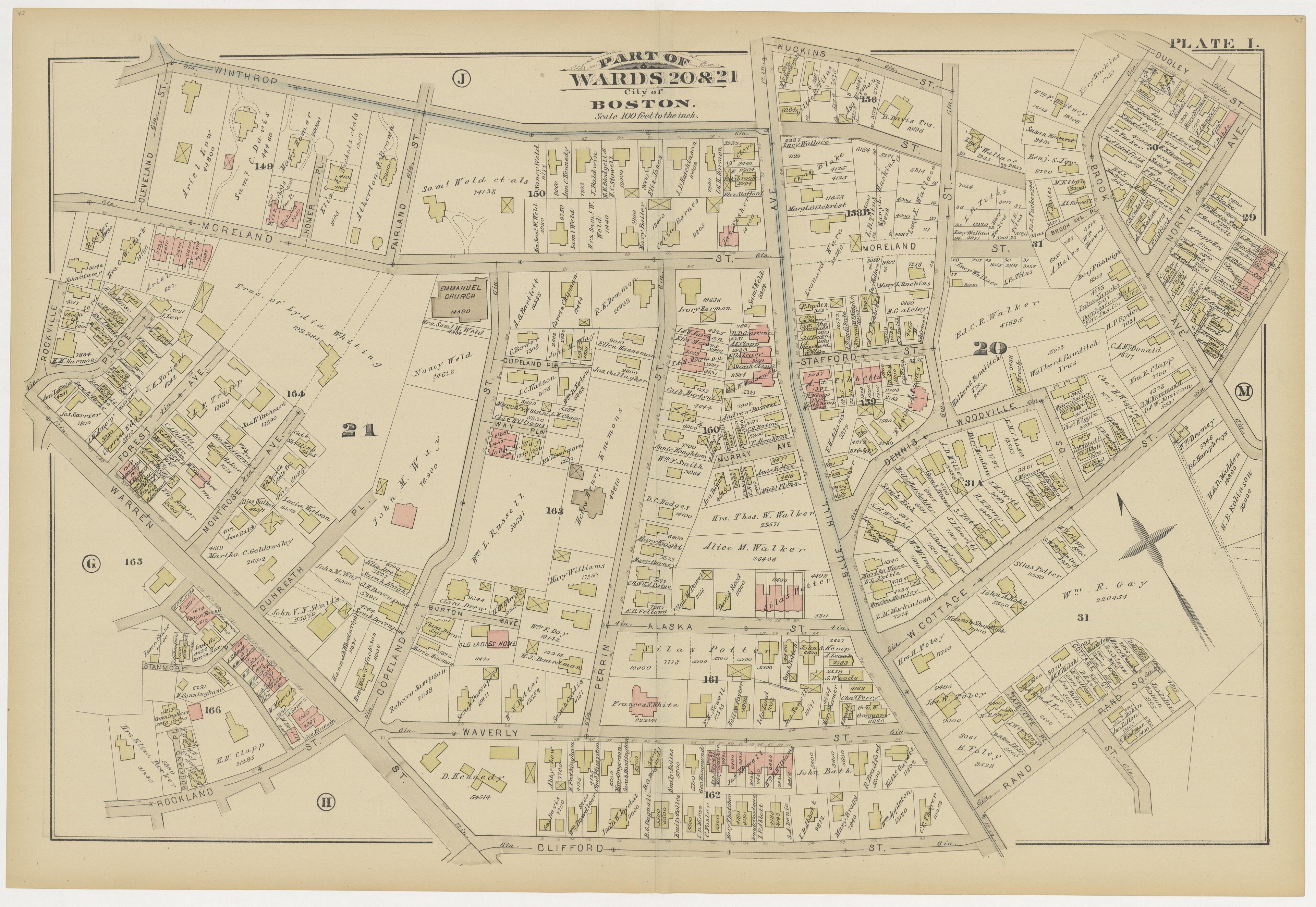 This old map of Boston, Brighton, Charlestown, Dorchester, Massachusetts, Roxbury, , West Roxbury was created by G.W. Bromley & Co in 1883