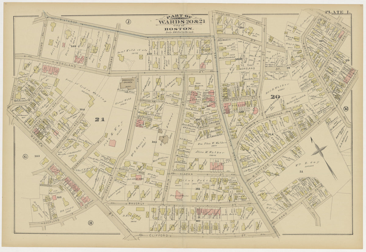 Image 12 of Atlas of the City of Boston ... from Atlas of the City of Boston 1883 by Relic Map Company