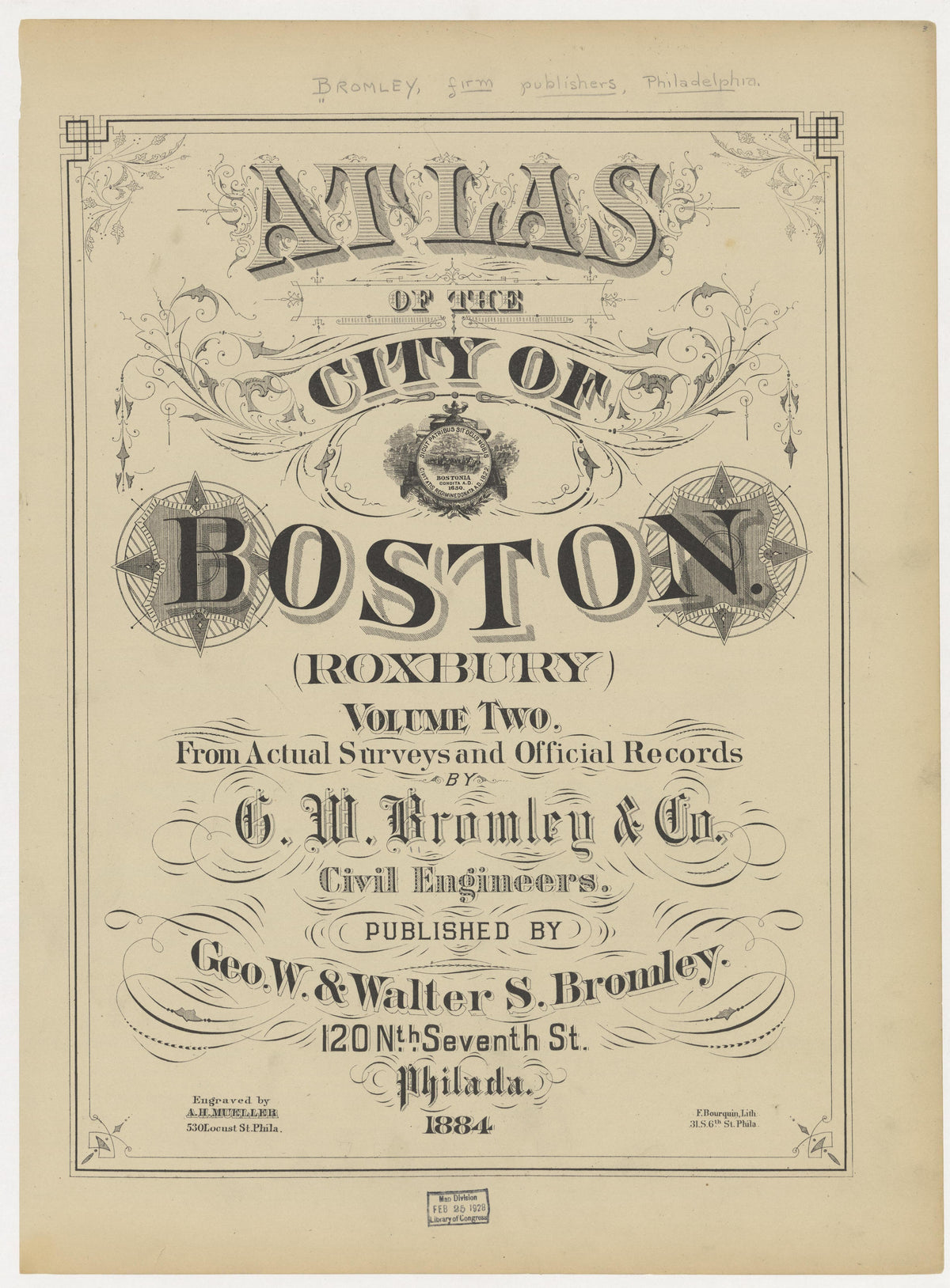 Image 2 of Atlas of the City of Boston ... from Atlas of the City of Boston 1883 by Relic Map Company
