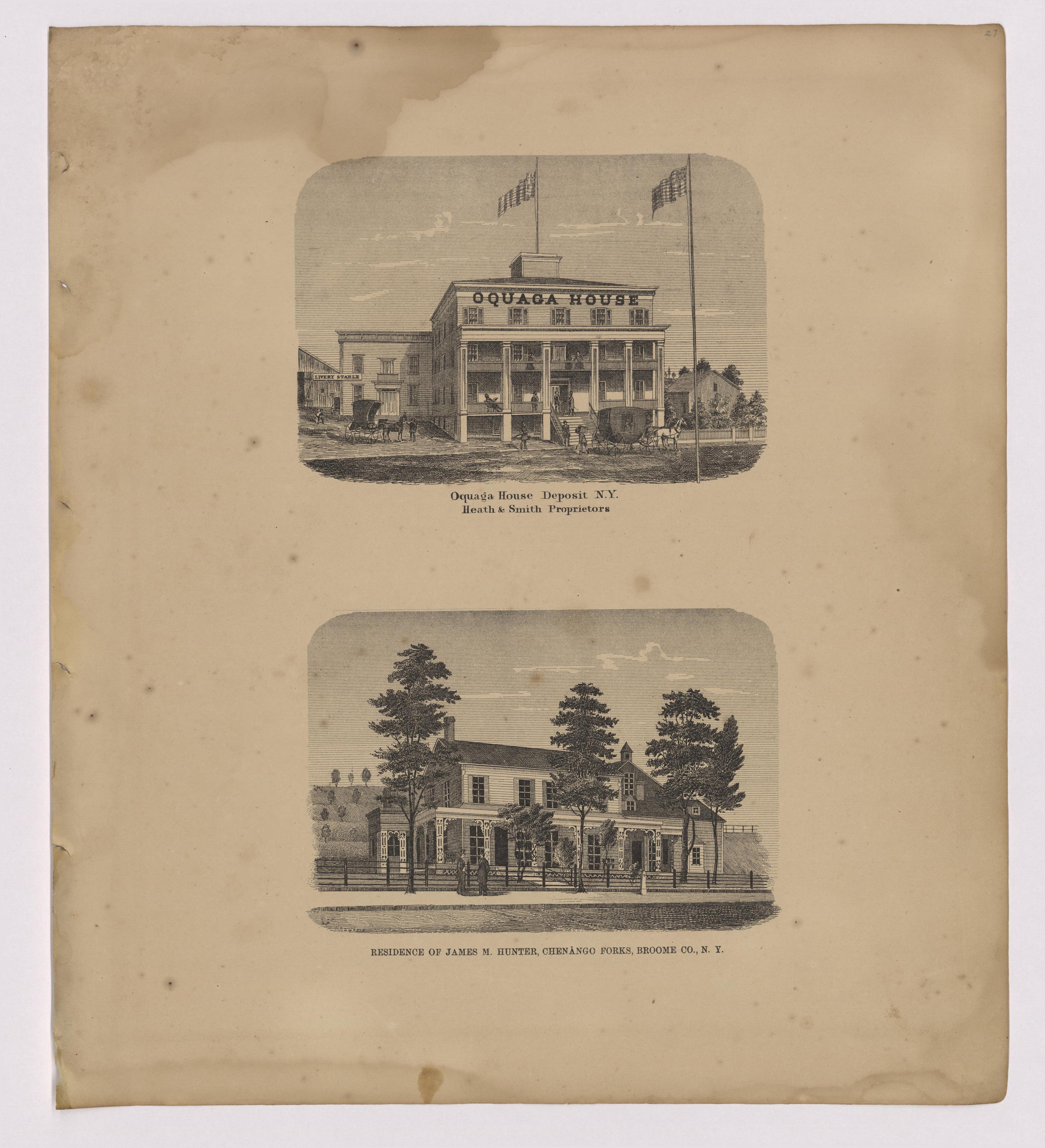 Image 15 of New Topographical Atlas of Broome County, New York from New Topographical Atlas of Broome County, New York 1866 by Relic Map Company
