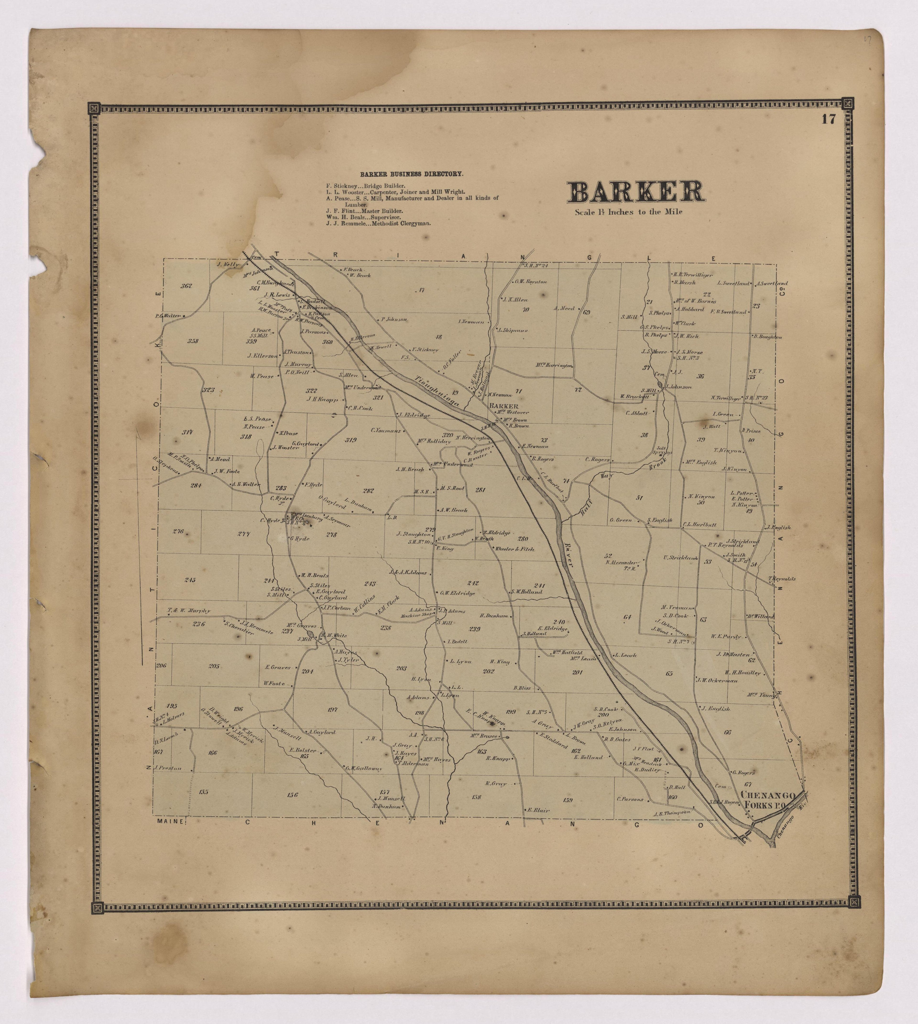 Image 10 of New Topographical Atlas of Broome County, New York from New Topographical Atlas of Broome County, New York 1866 by Relic Map Company