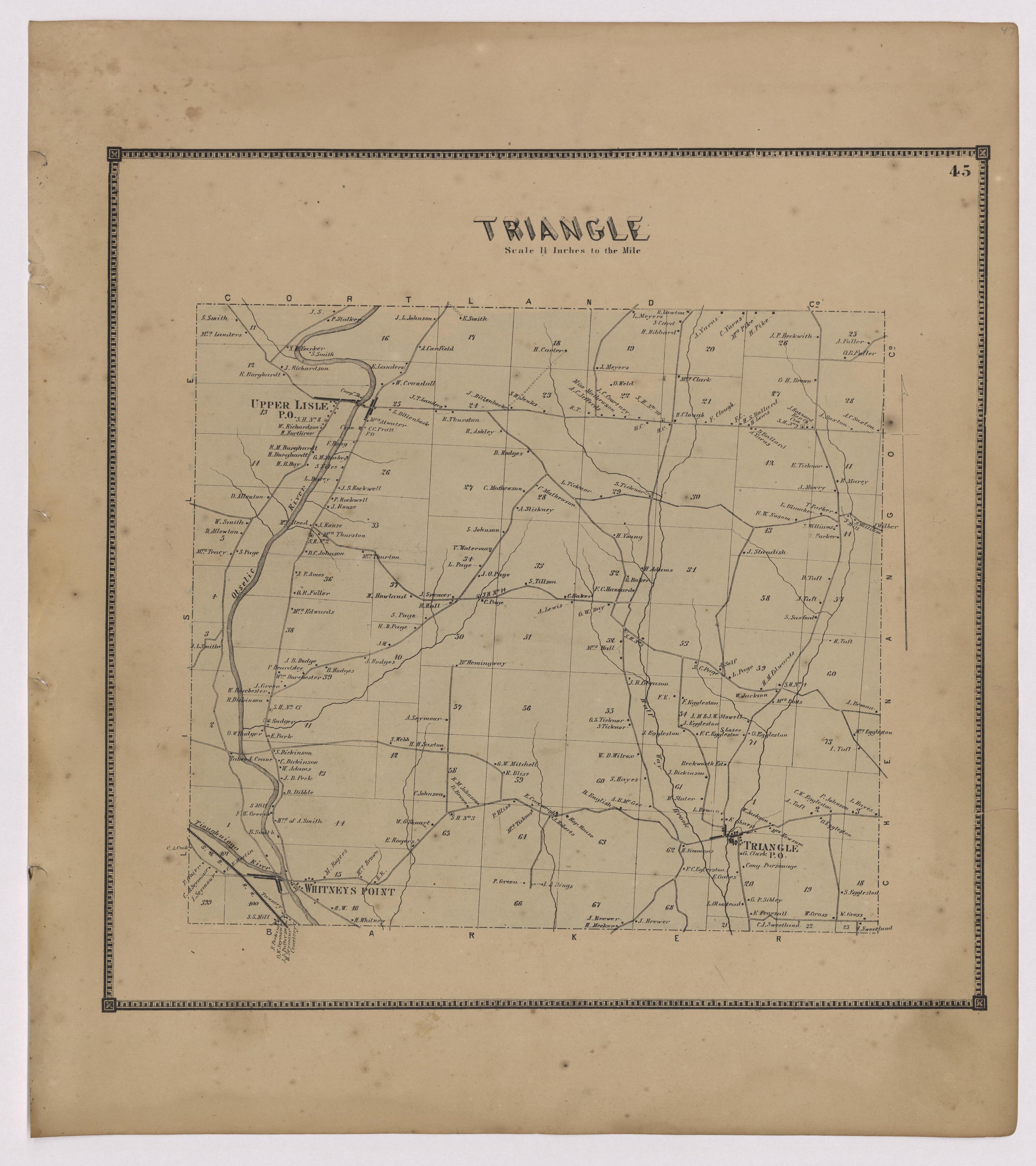 Image 25 of New Topographical Atlas of Broome County, New York from New Topographical Atlas of Broome County, New York 1866 by Relic Map Company
