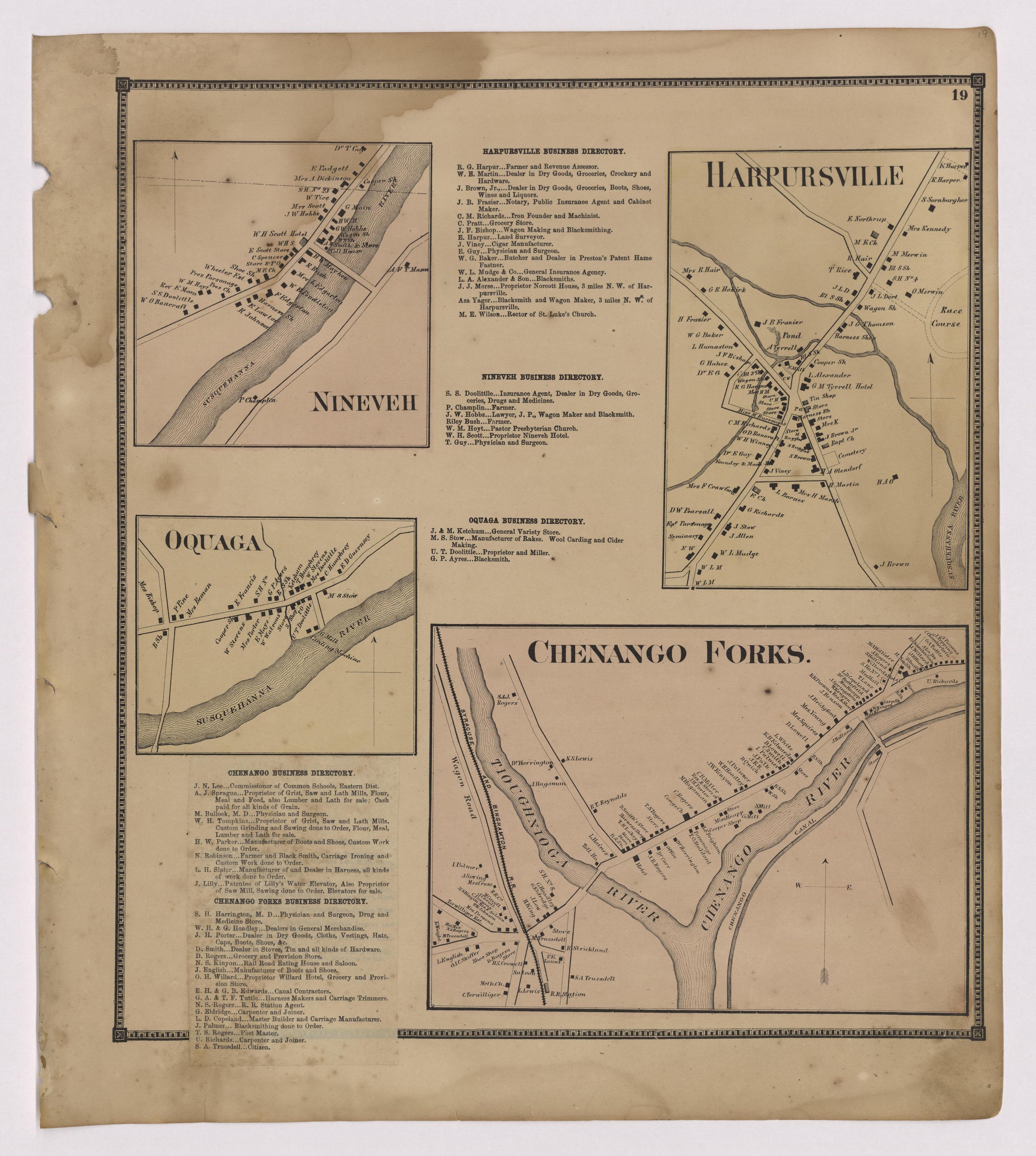 Image 11 of New Topographical Atlas of Broome County, New York from New Topographical Atlas of Broome County, New York 1866 by Relic Map Company