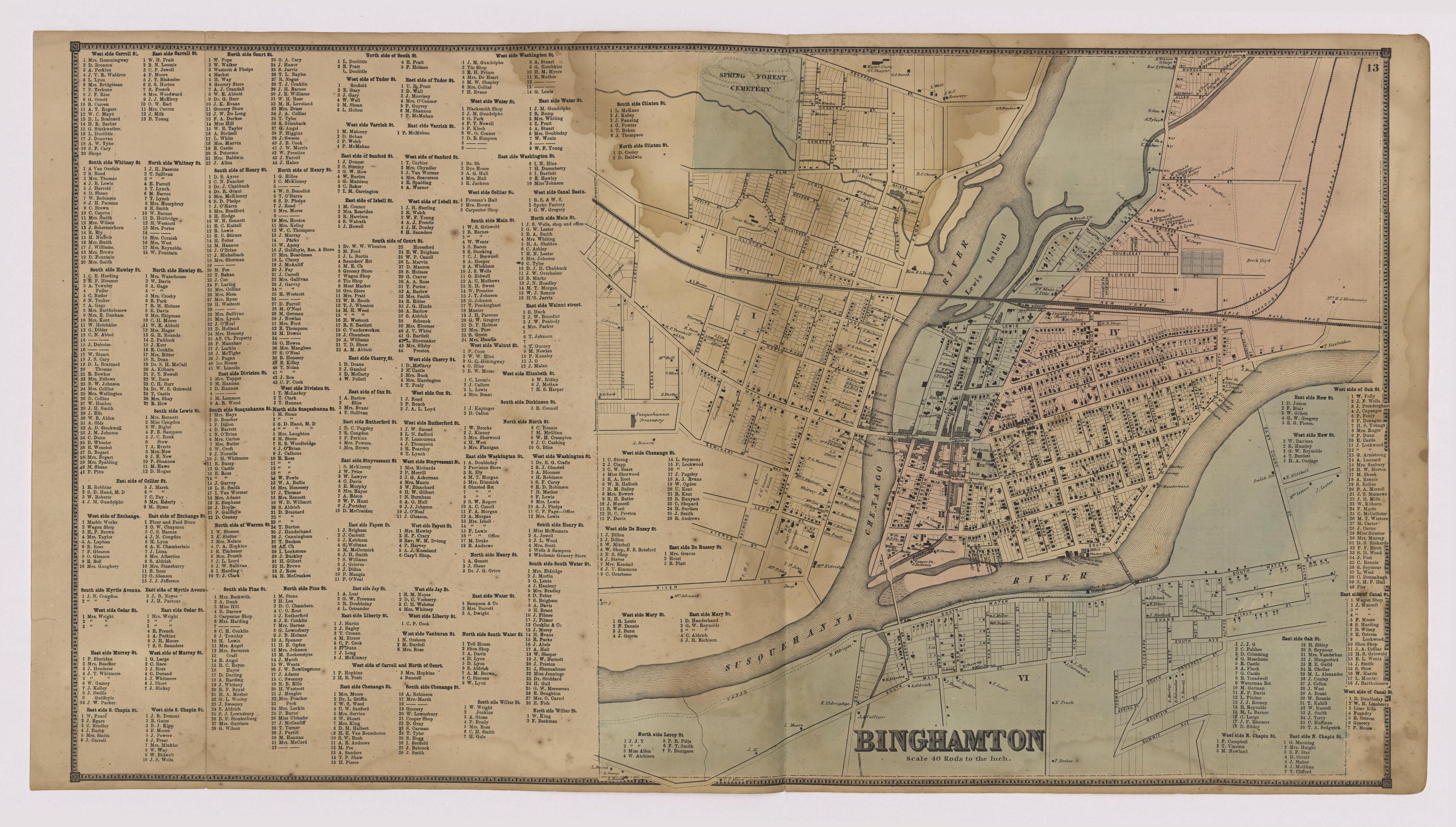 Image 7 of New Topographical Atlas of Broome County, New York from New Topographical Atlas of Broome County, New York 1866 by Relic Map Company