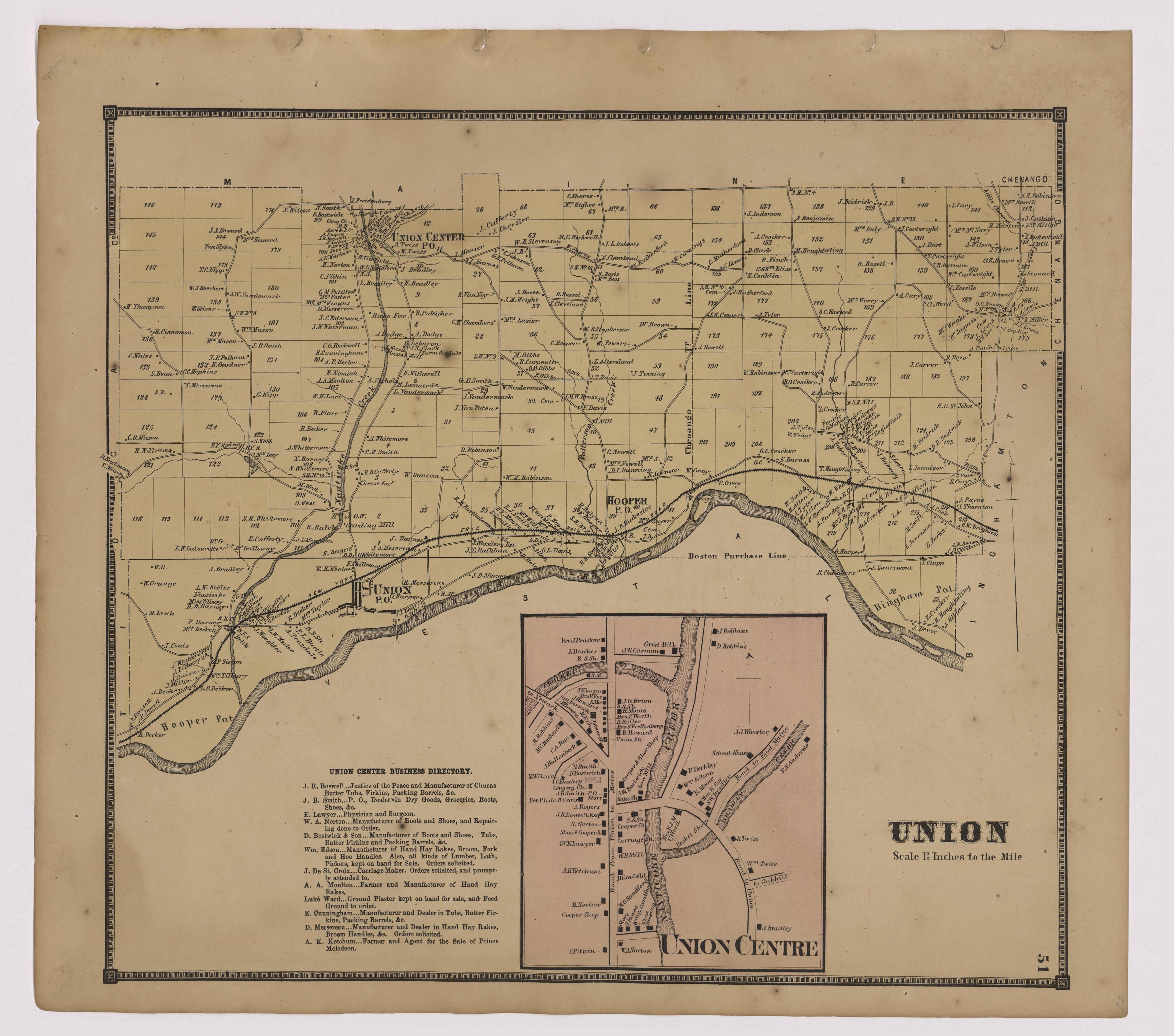 Image 29 of New Topographical Atlas of Broome County, New York from New Topographical Atlas of Broome County, New York 1866 by Relic Map Company