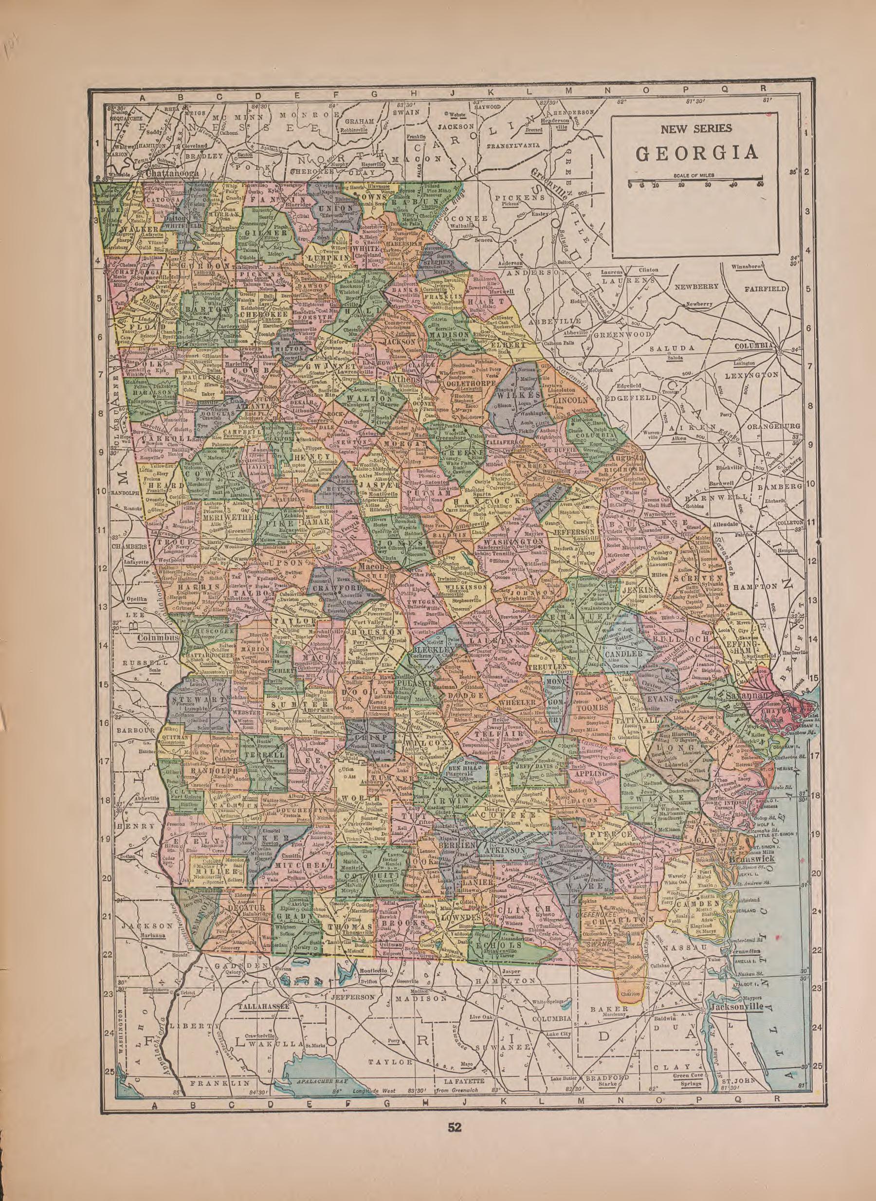 Georgia from Atlas of Plymouth County, Iowa : Containing Maps of Townships of the County, Maps of State, United States and World : Farmers Directory 1921 by Relic Map Company