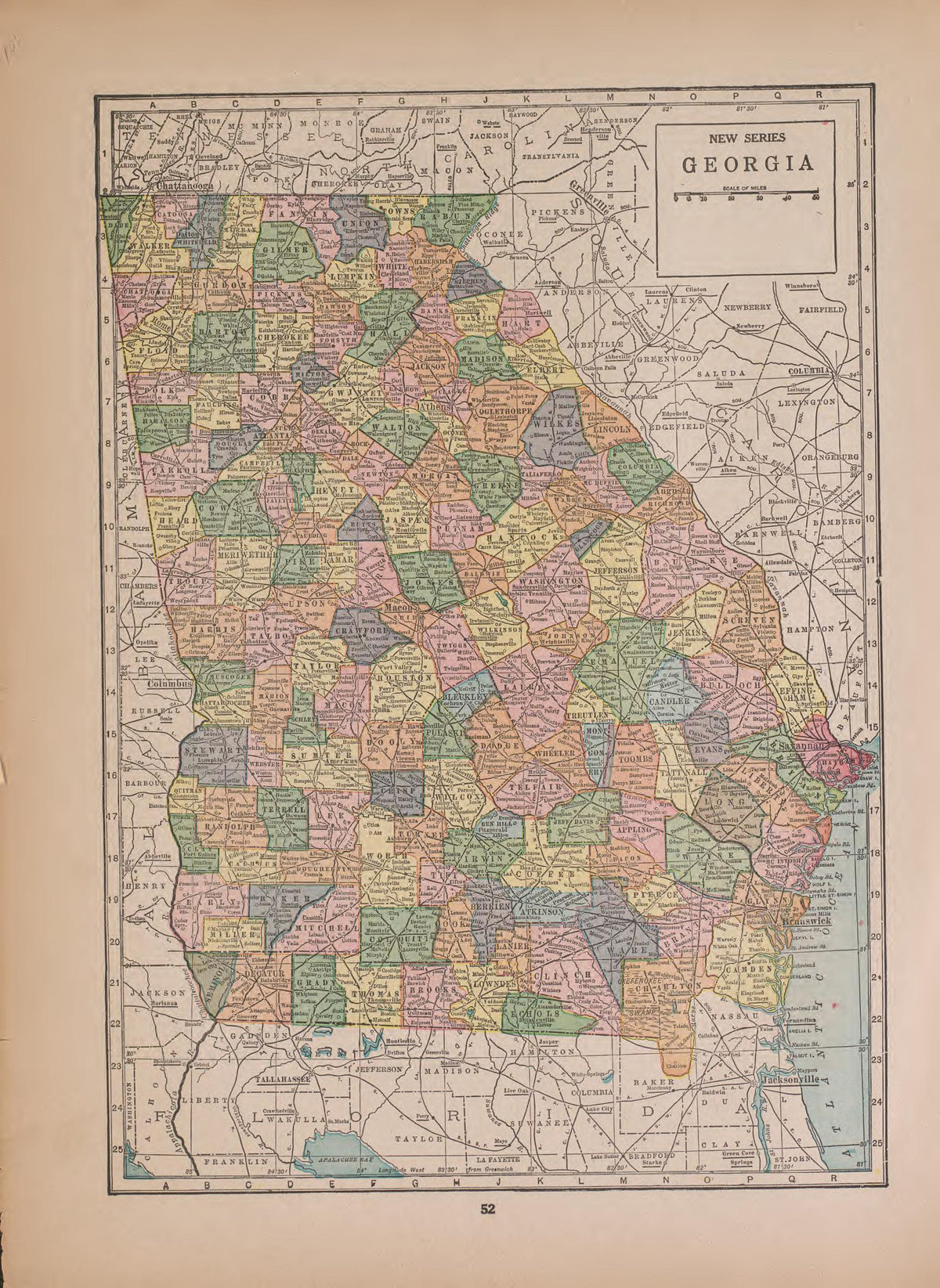 Georgia from Atlas of Plymouth County, Iowa : Containing Maps of Townships of the County, Maps of State, United States and World : Farmers Directory 1921 by Relic Map Company
