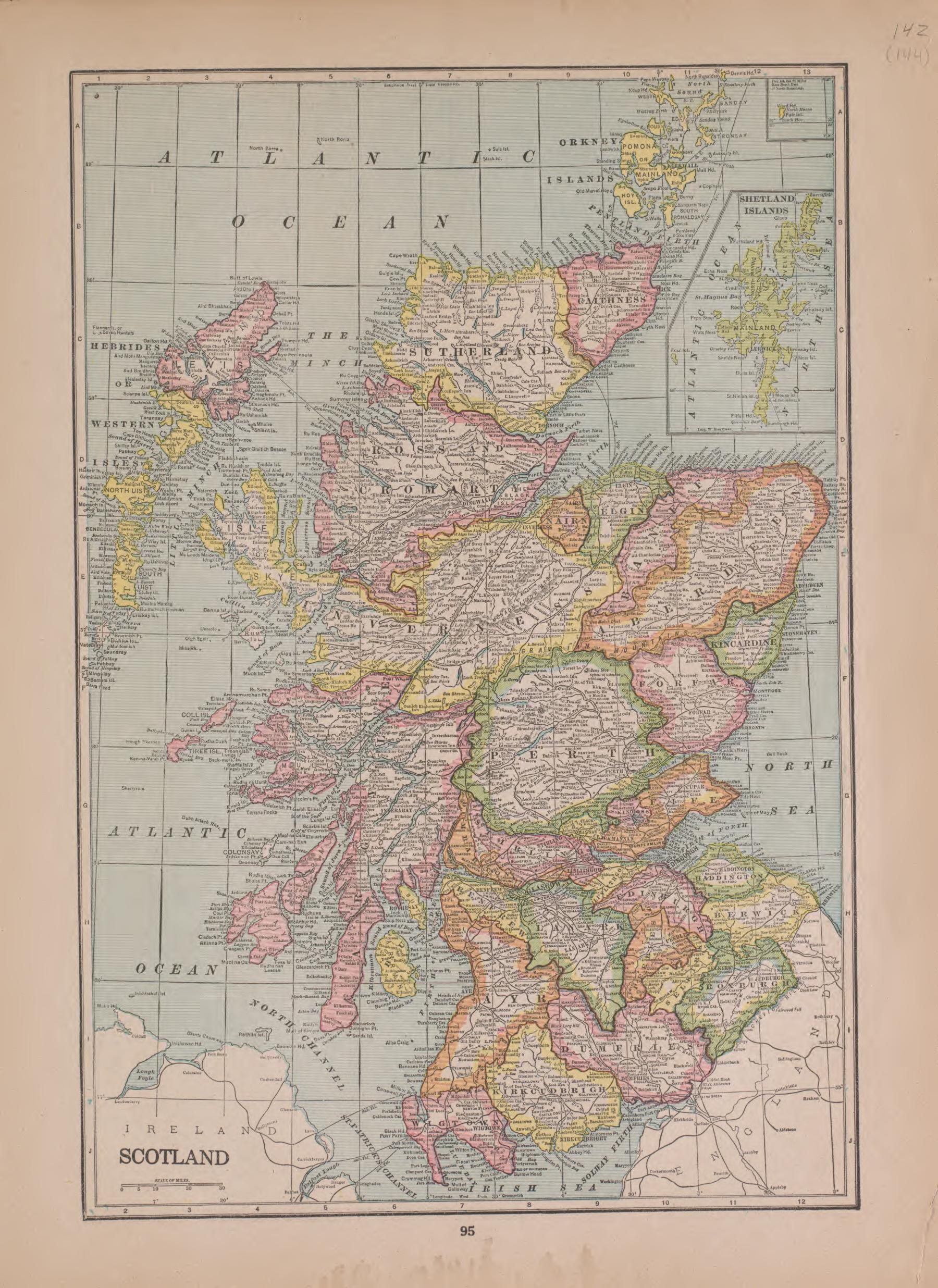 Scotland from Atlas of Plymouth County, Iowa : Containing Maps of Townships of the County, Maps of State, United States and World : Farmers Directory 1921 by Relic Map Company