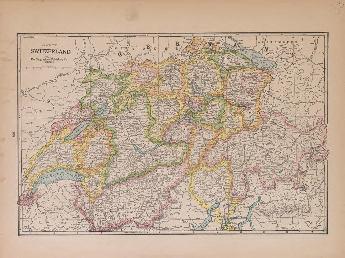 Switzerland from Atlas of Plymouth County, Iowa : Containing Maps of Townships of the County, Maps of State, United States and World : Farmers Directory 1921 by Relic Map Company