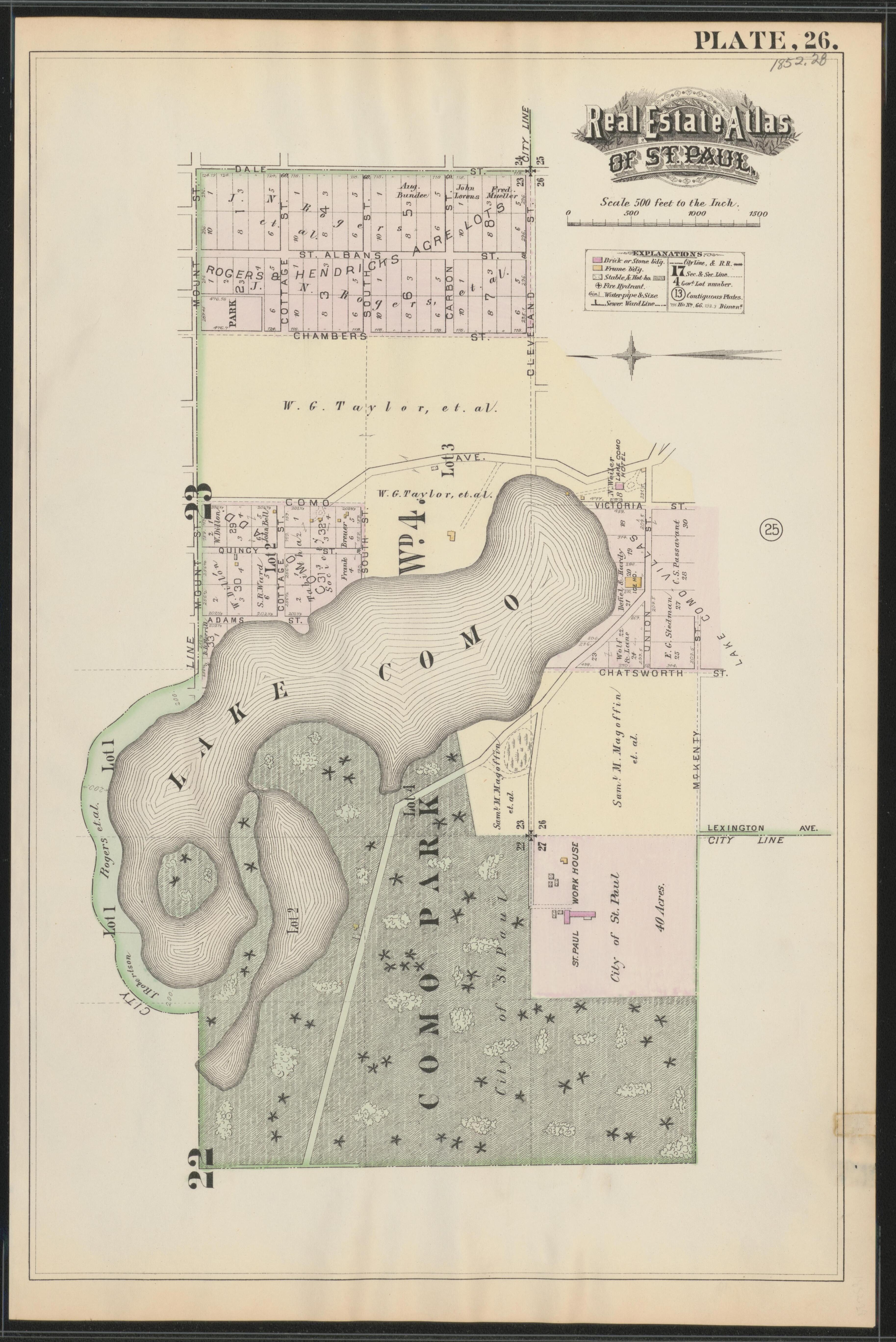 Image 28 of Atlas of the City of St. Paul, Minnesota (maps Only) from Atlas of the City of St. Paul, Minnesota 1884 by Relic Map Company