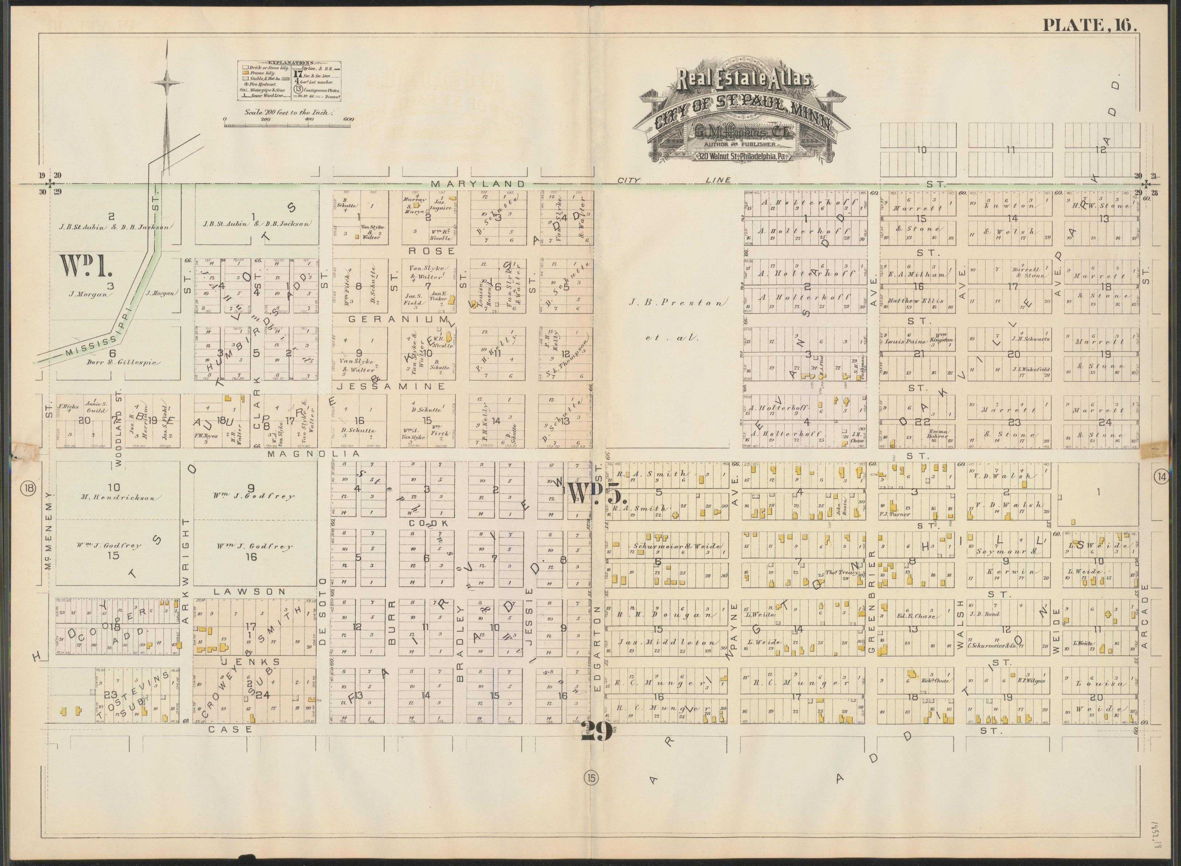 Image 18 of Atlas of the City of St. Paul, Minnesota (maps Only) from Atlas of the City of St. Paul, Minnesota 1884 by Relic Map Company