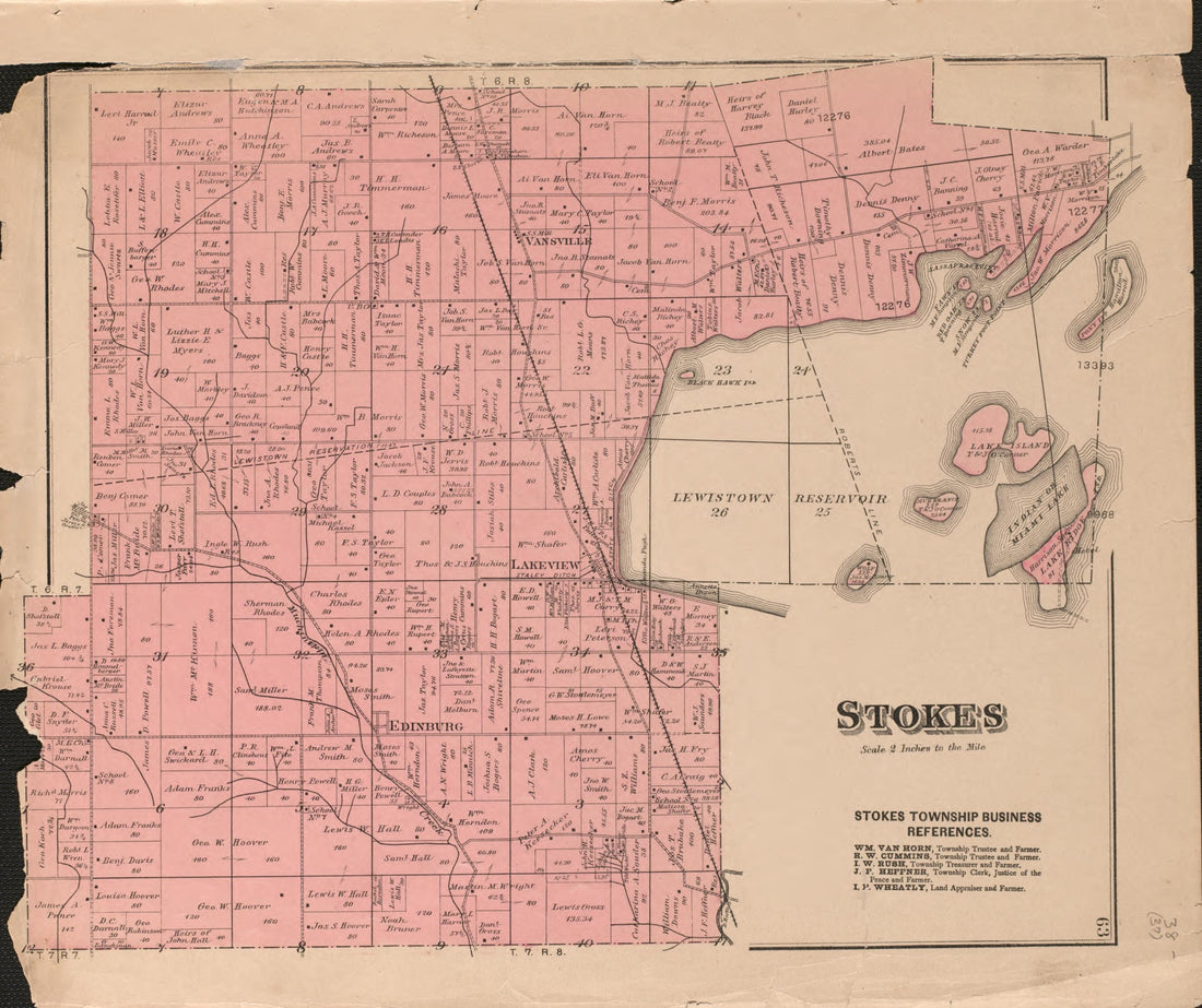 This old map of Logan County, Ohio, was created by Bourquin, F. (Frederick)|Bracher, Wm. (William)|D.J. Lake & Company|Lathrop, J. M. (James M.) in 1890
