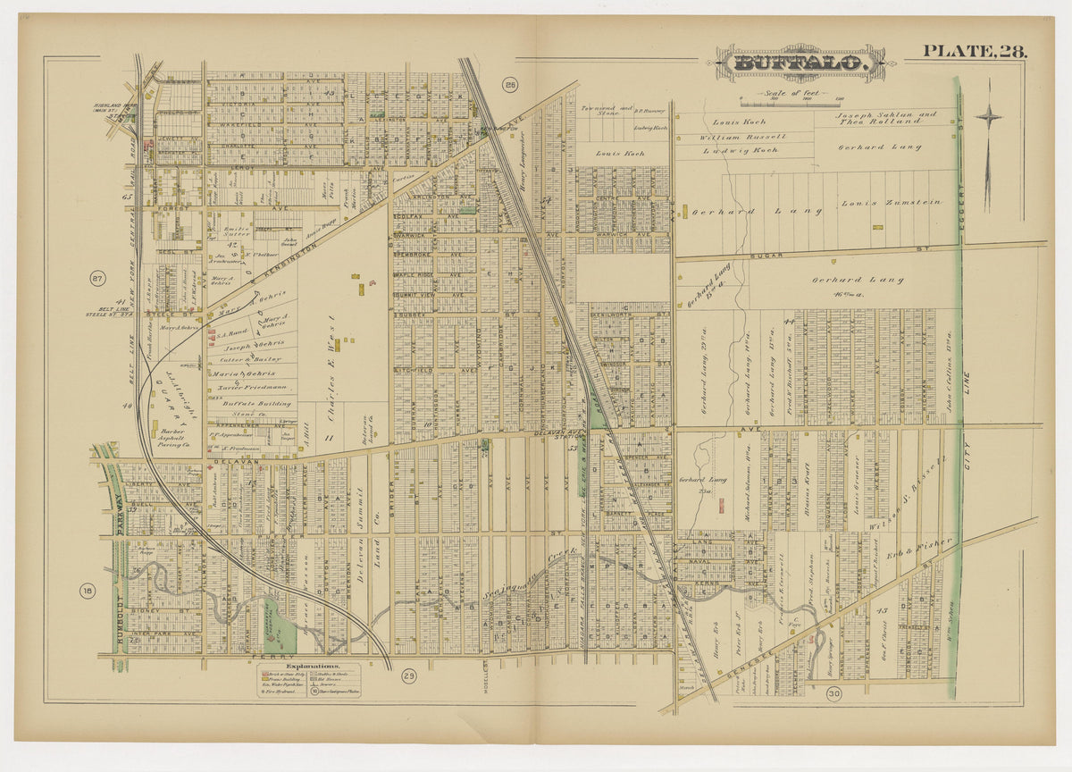 Image 31 of Atlas of the City of Buffalo, N.Y. from Atlas of the City of Buffalo, N.Y 1891 by Relic Map Company