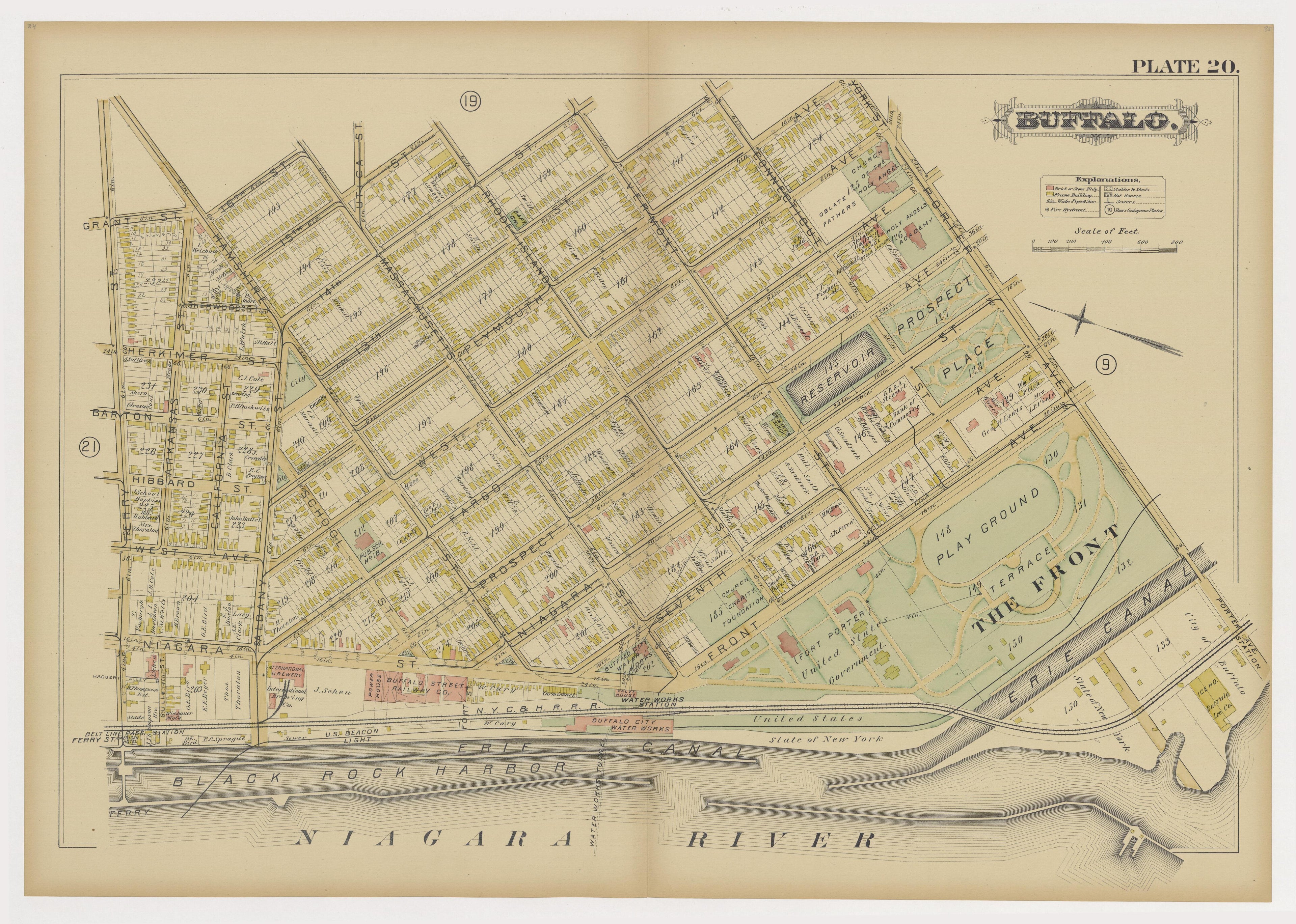 Image 23 of Atlas of the City of Buffalo, N.Y. from Atlas of the City of Buffalo, N.Y 1891 by Relic Map Company