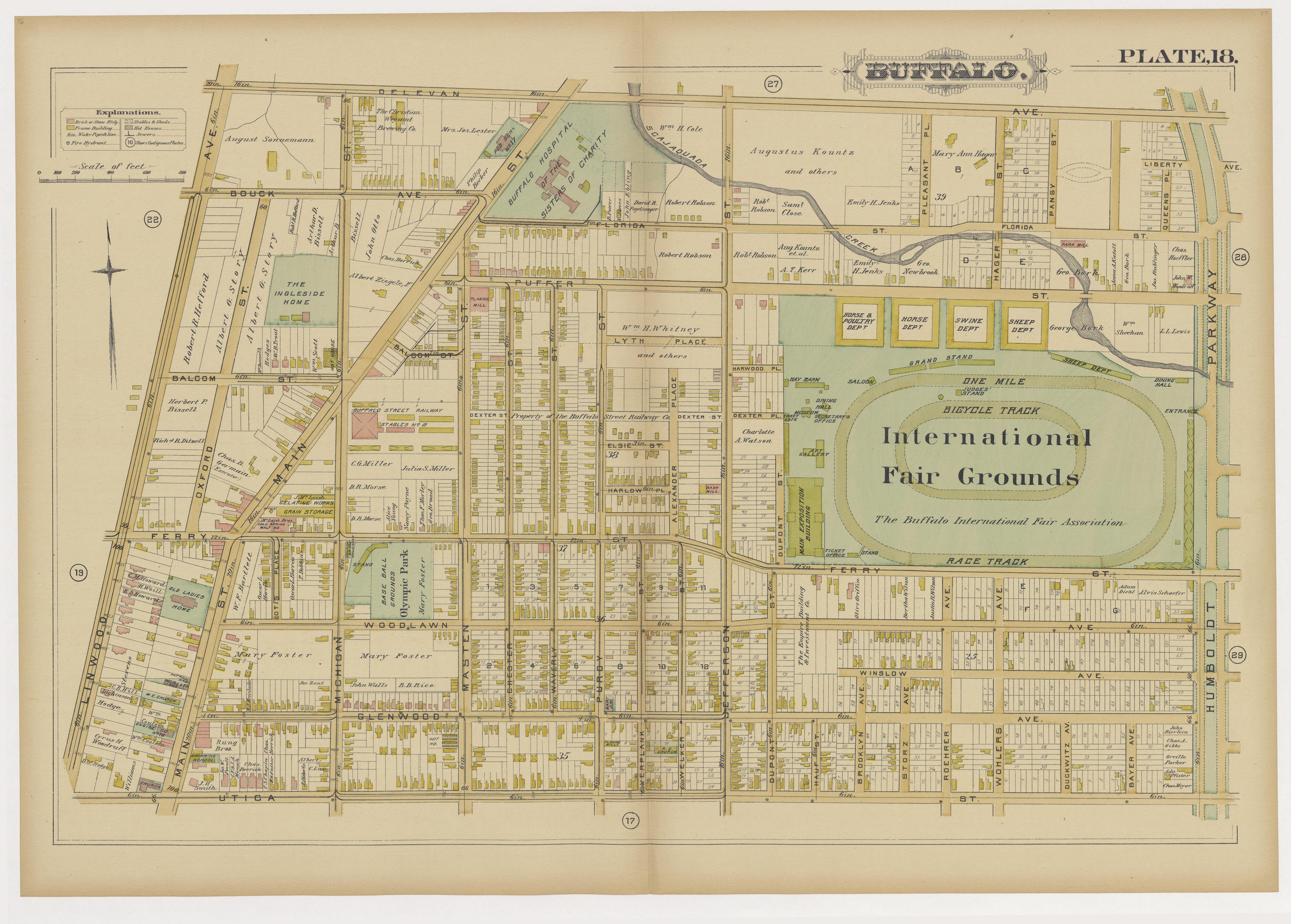 Image 21 of Atlas of the City of Buffalo, N.Y. from Atlas of the City of Buffalo, N.Y 1891 by Relic Map Company