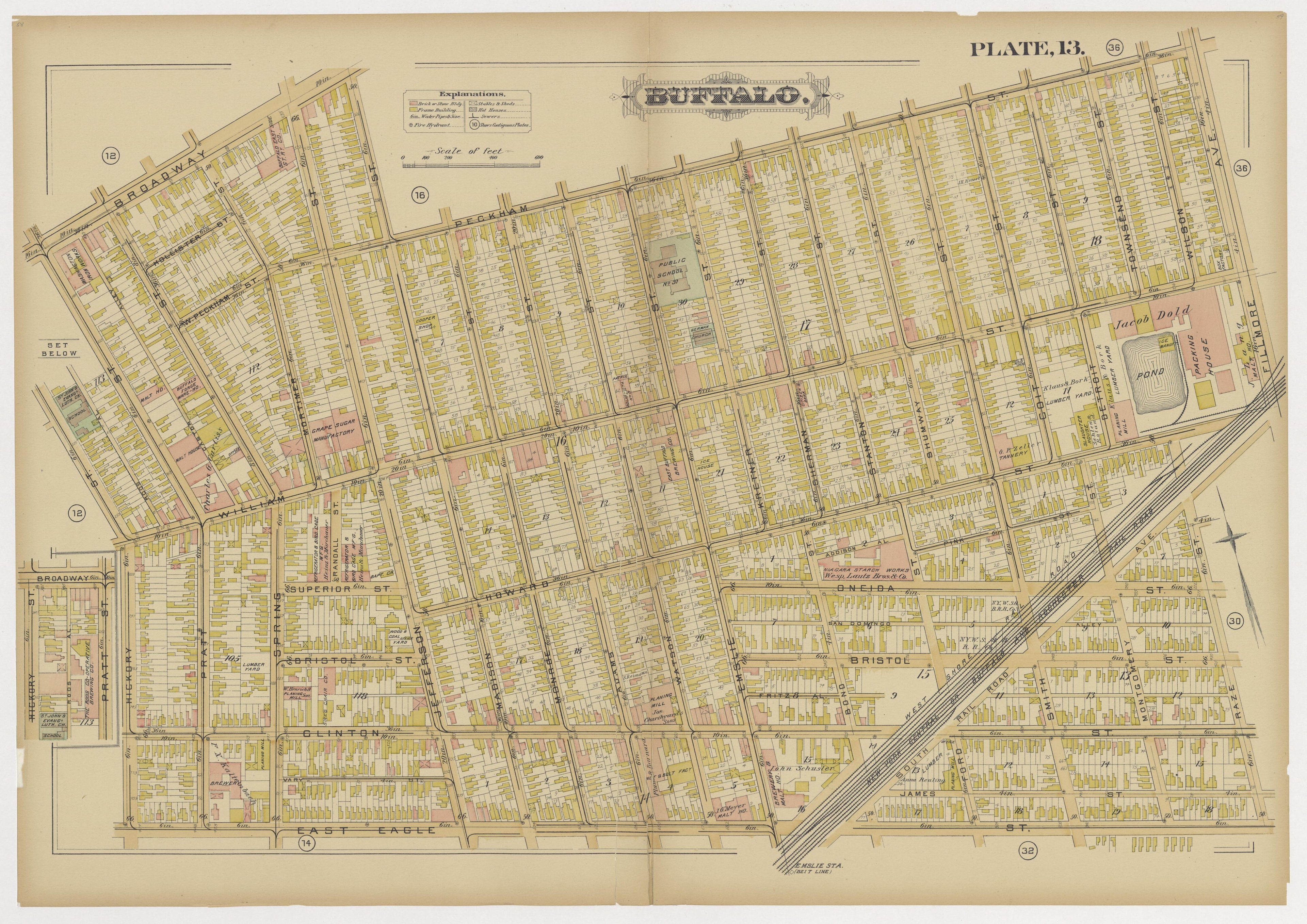 Image 16 of Atlas of the City of Buffalo, N.Y. from Atlas of the City of Buffalo, N.Y 1891 by Relic Map Company