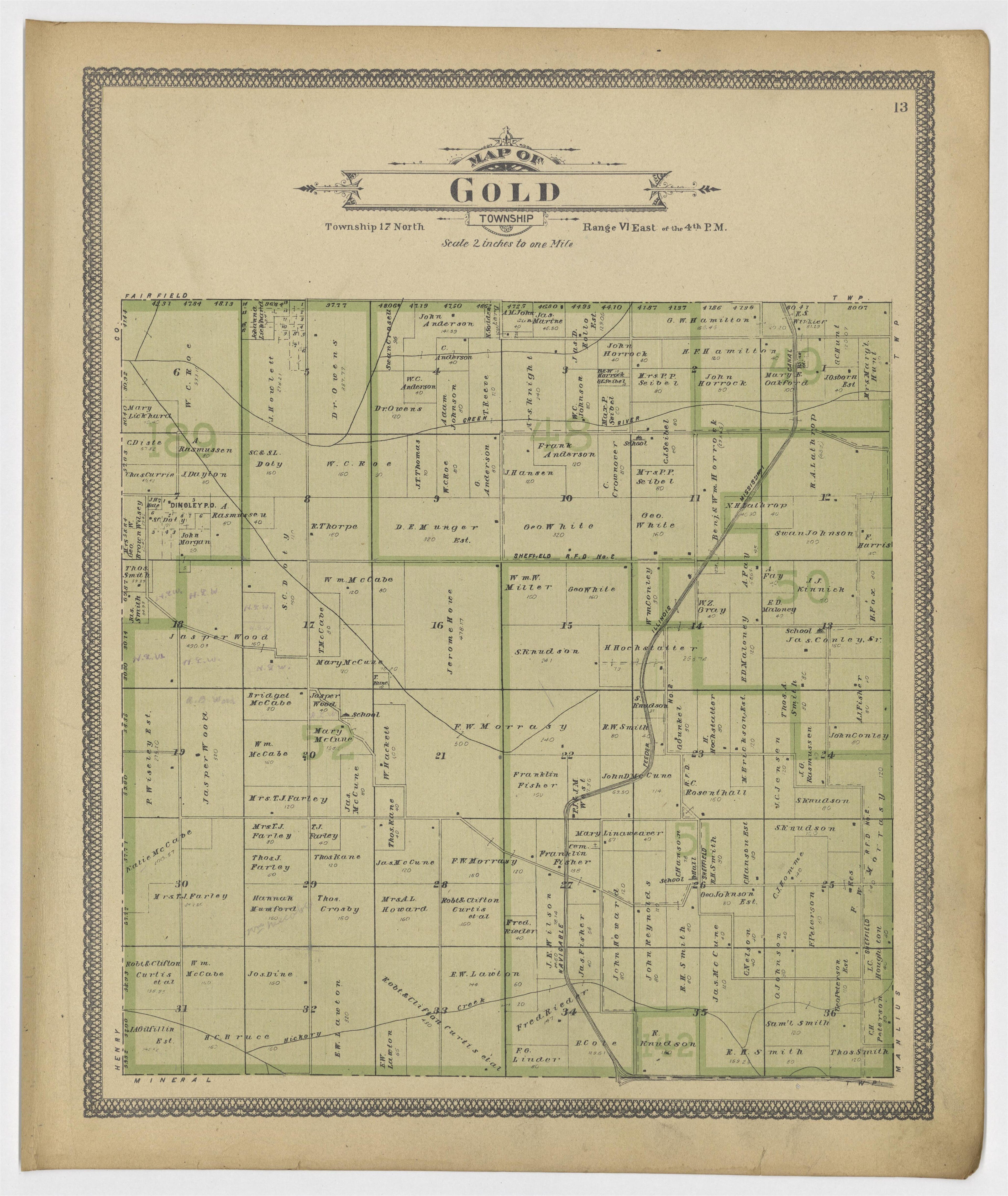 Image 8 of 20th Century Atlas of Bureau County, Illinois from 20th Century Atlas of Bureau County, Illinois : Containing Maps of Villages, Cities and Townships of the County, of the State, United States and World 1905 by Relic Map Company