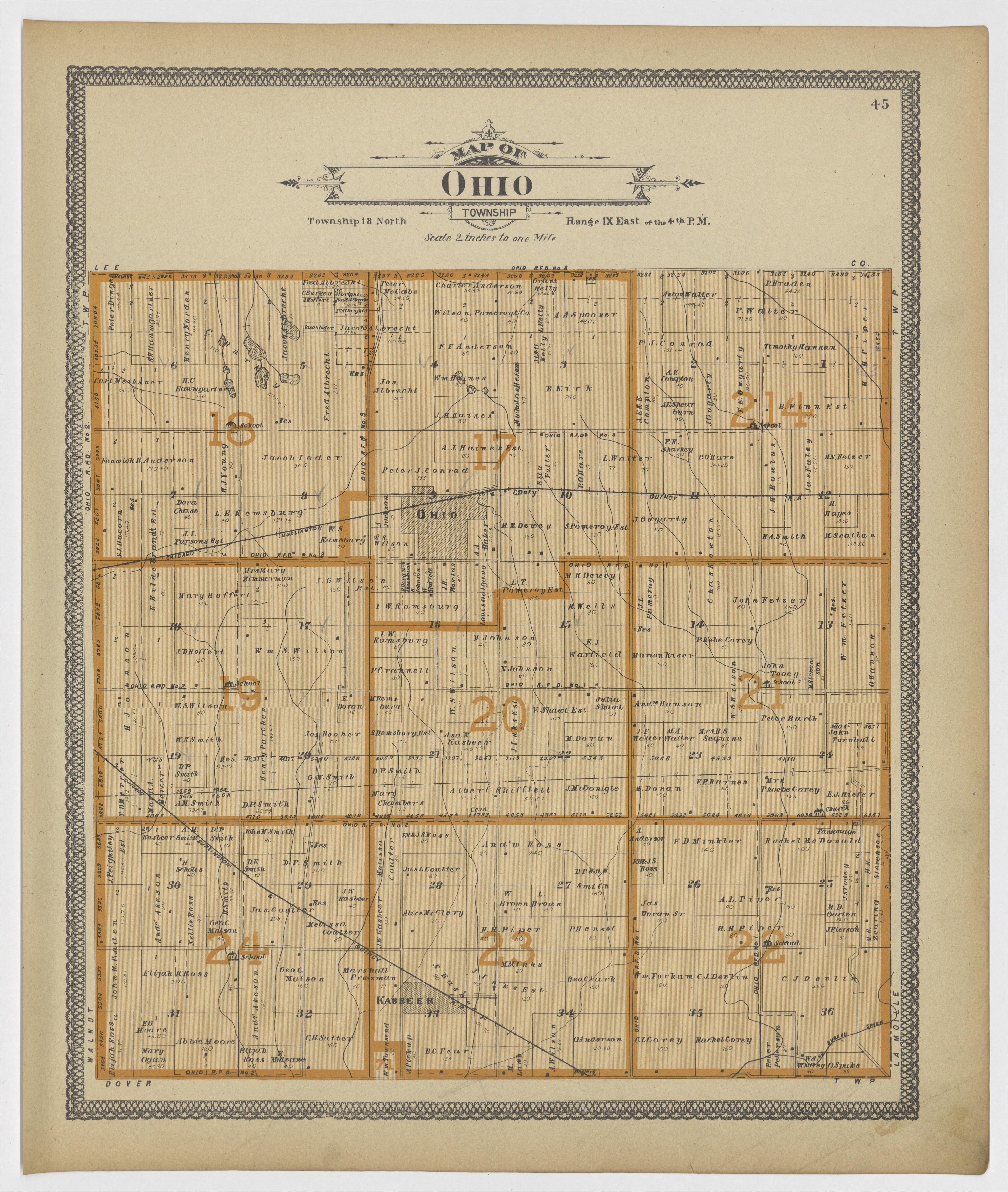 Image 26 of 20th Century Atlas of Bureau County, Illinois from 20th Century Atlas of Bureau County, Illinois : Containing Maps of Villages, Cities and Townships of the County, of the State, United States and World 1905 by Relic Map Company