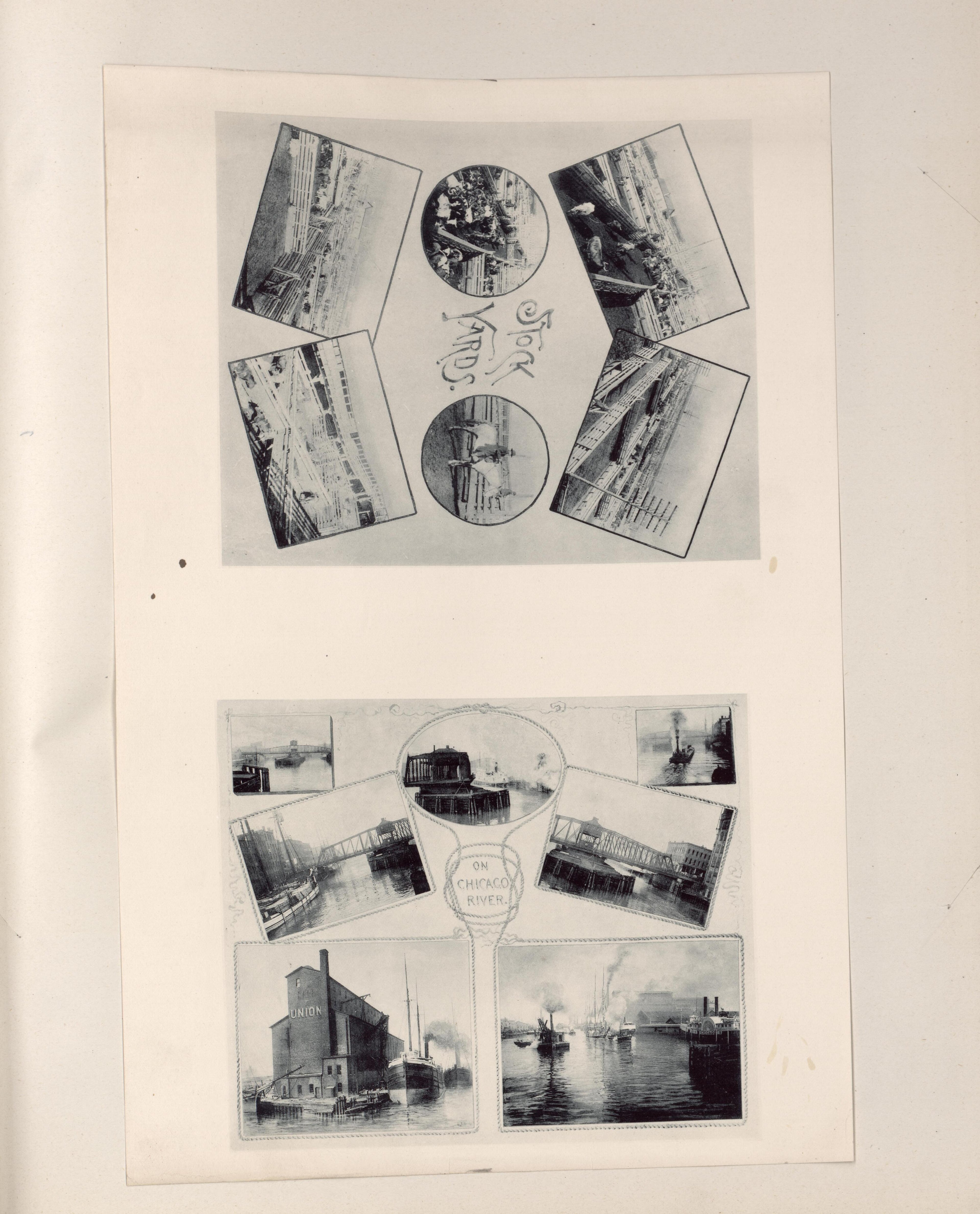 Views of Bridges and Piers On the Chicago River and Stock Yards from Atlas of the War of the Rebellion Giving Union and Confederate Armies by Actual Surveys by the Union and Confederate Engineers, and Approved by the Officers In Command, of All the Ma... by Relic Map Company