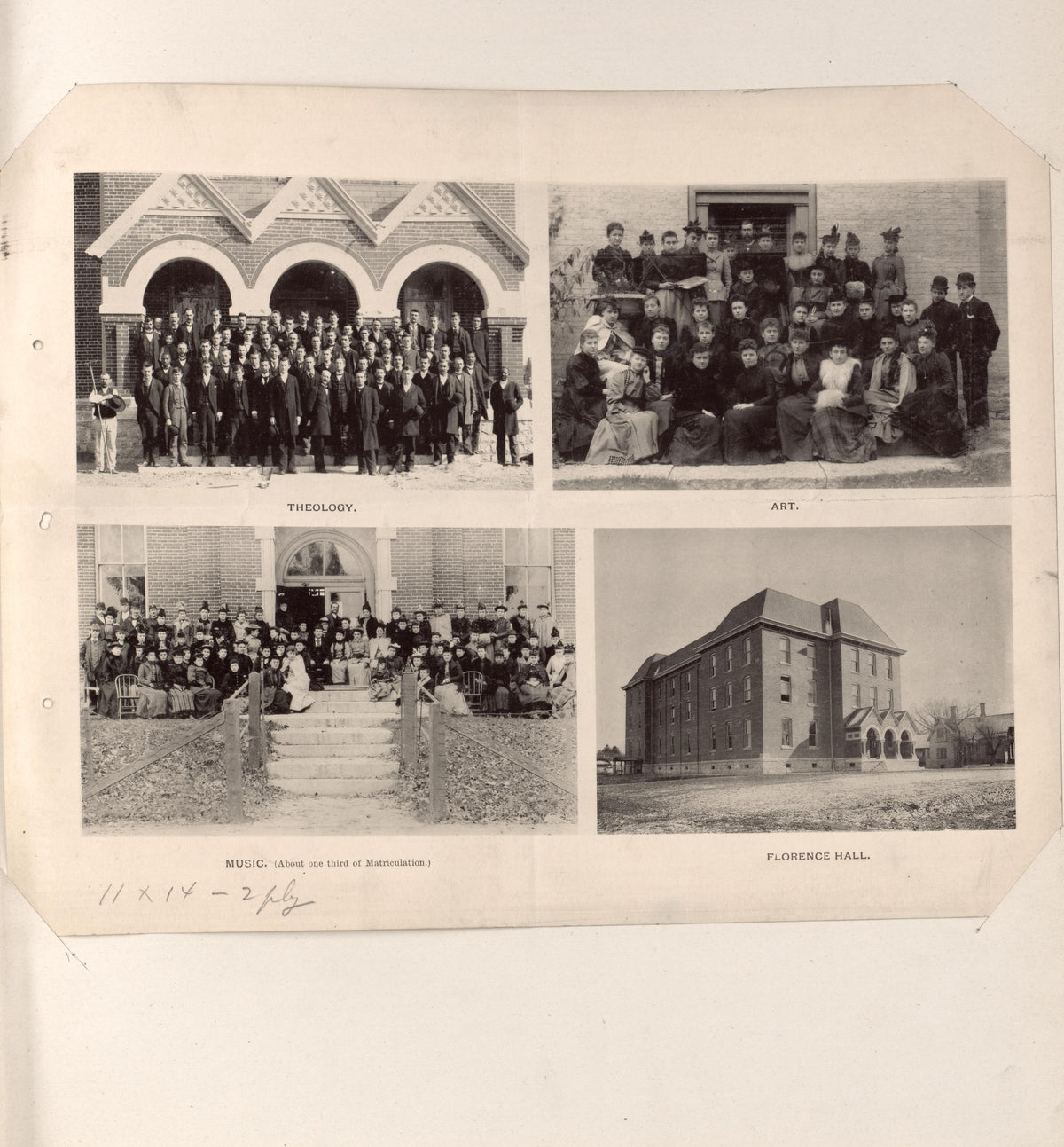 Views of Florence Hall and Groups of Art, Theology, and Music Students from Atlas of the War of the Rebellion Giving Union and Confederate Armies by Actual Surveys by the Union and Confederate Engineers, and Approved by the Officers In Command, of All... by Relic Map Company