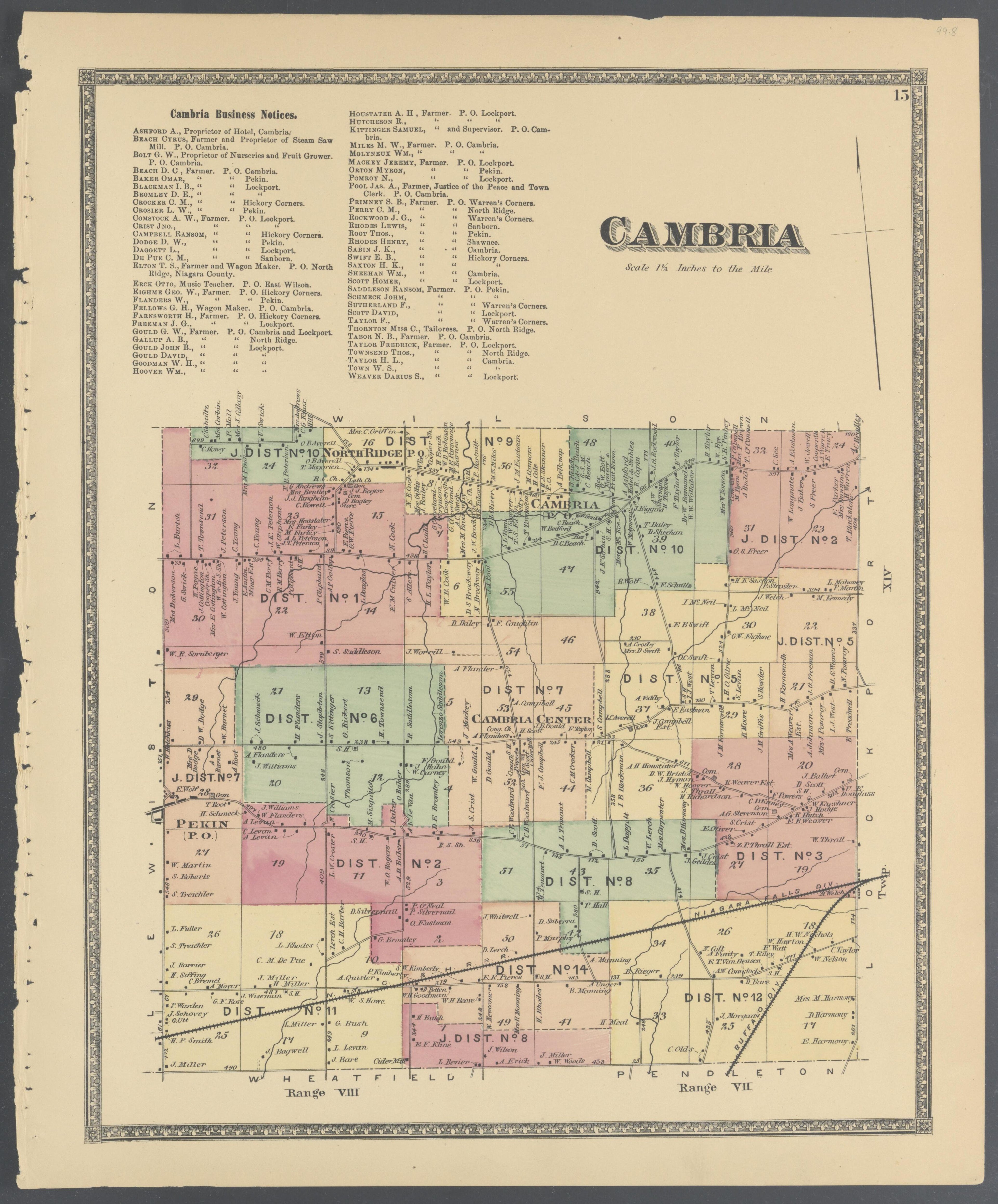 Image 10 of Atlas of Niagara and Orleans Counties, New York from Atlas of Niagara and Orleans Counties, New York : from Actual Surveys and Official Records 1875 by Relic Map Company