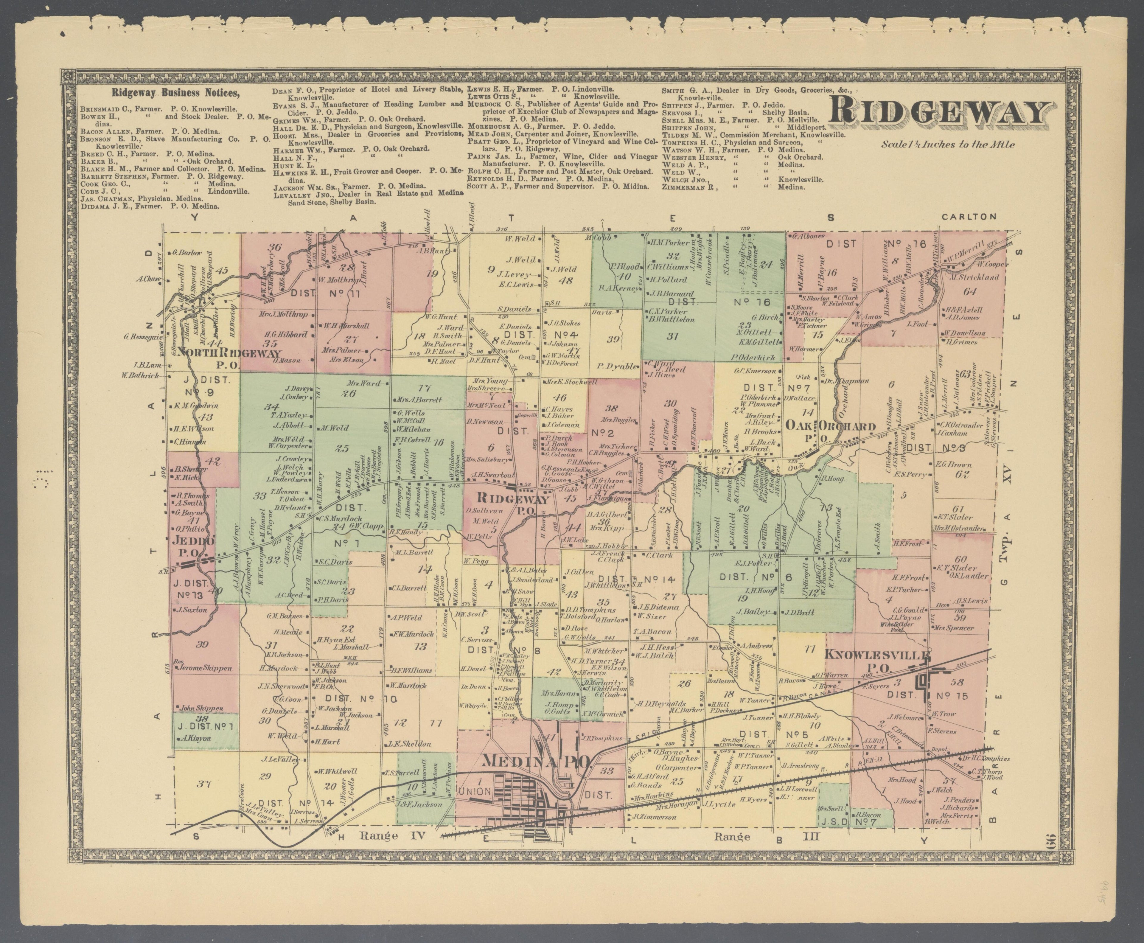 Image 47 of Atlas of Niagara and Orleans Counties, New York from Atlas of Niagara and Orleans Counties, New York : from Actual Surveys and Official Records 1875 by Relic Map Company