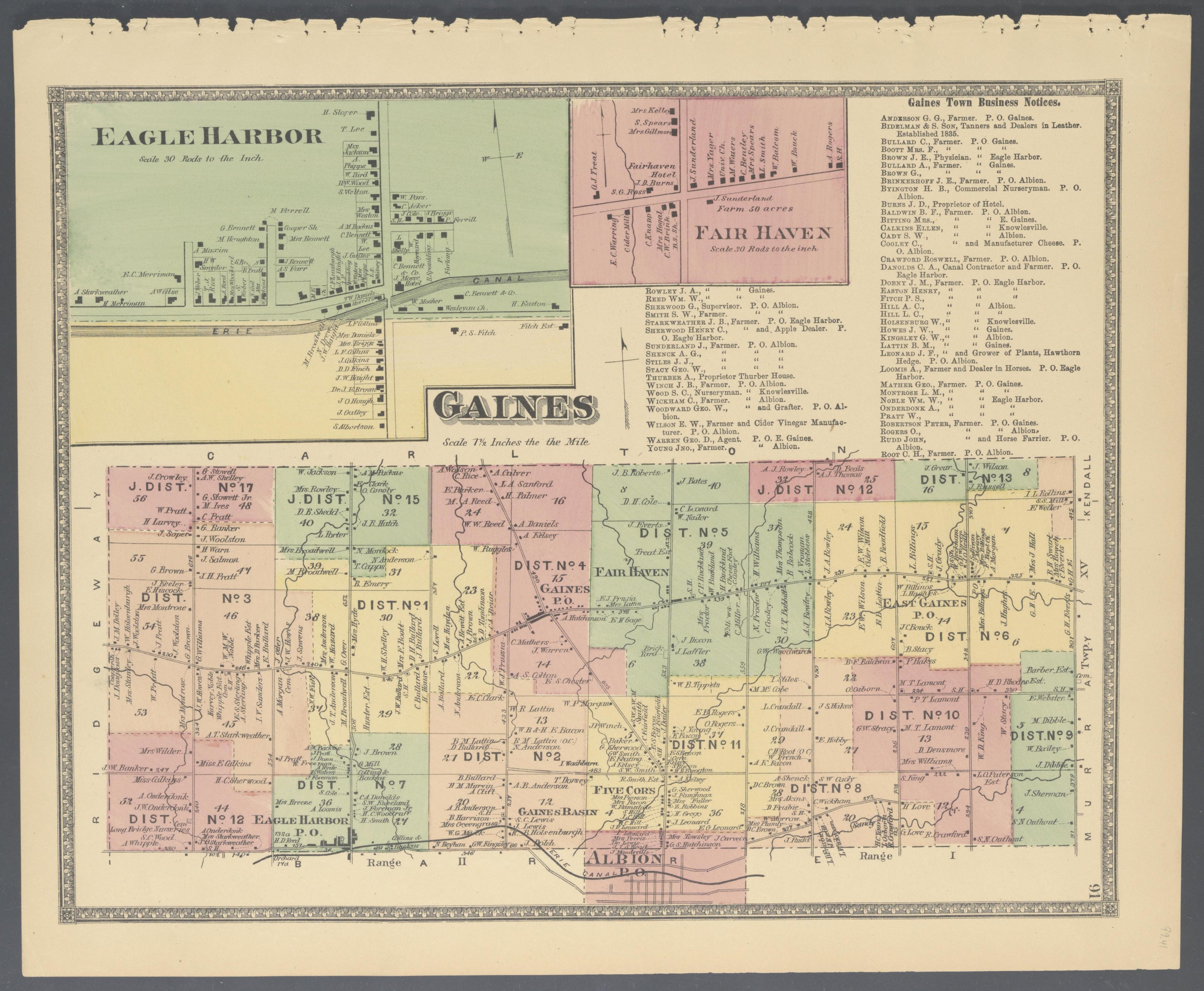 Image 43 of Atlas of Niagara and Orleans Counties, New York from Atlas of Niagara and Orleans Counties, New York : from Actual Surveys and Official Records 1875 by Relic Map Company