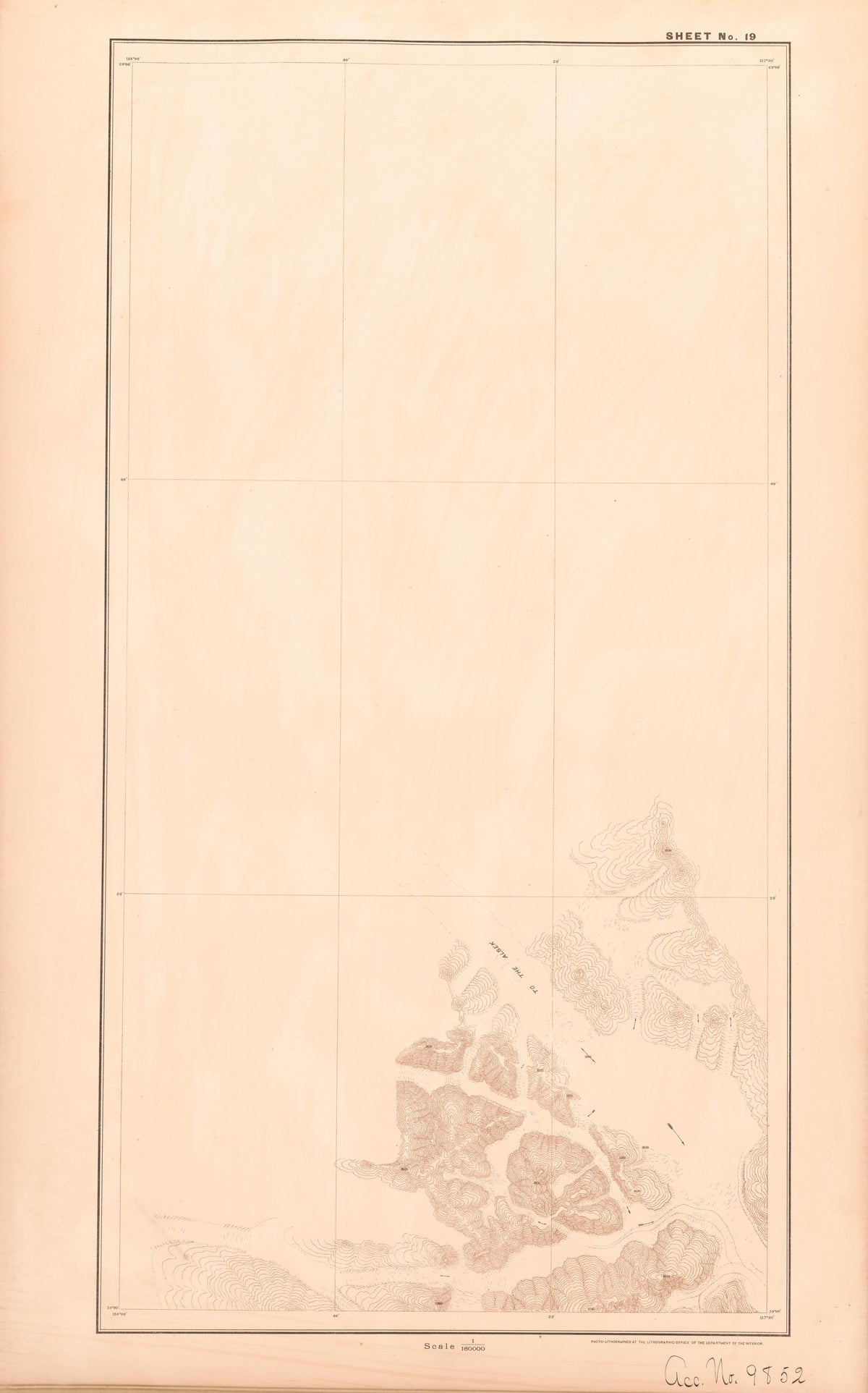 Sheet 19 from Alaskan Boundary Atlas 1895 : Maps of British Commission : to Accompany Joint Report Dated Dec. 31st, 1895 by Relic Map Company
