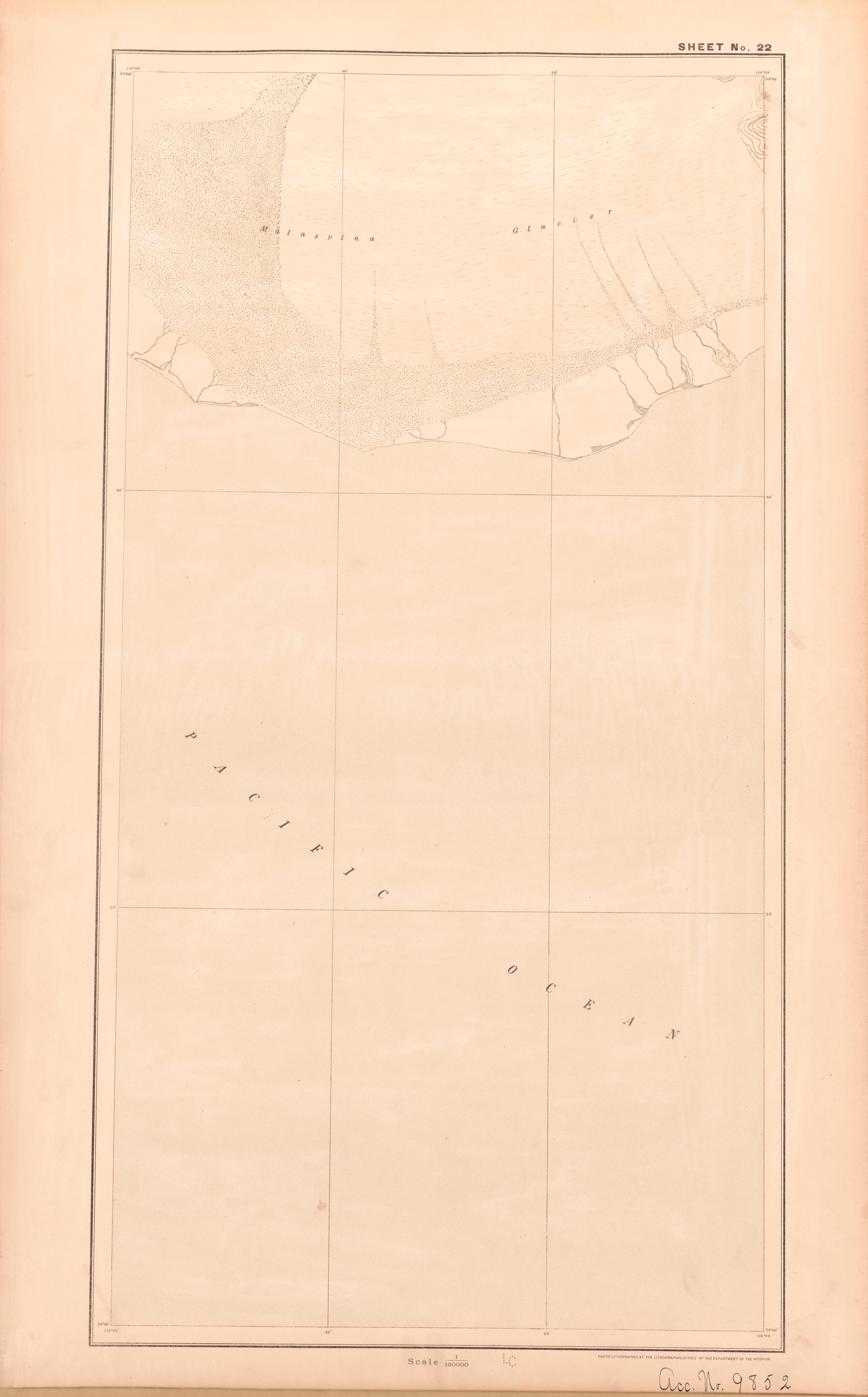 Sheet 22 from Alaskan Boundary Atlas 1895 : Maps of British Commission : to Accompany Joint Report Dated Dec. 31st, 1895 by Relic Map Company