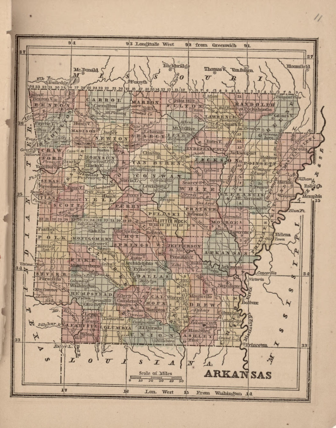 This old map of United States was created by Gaston, S. N. (Samuel N.) in 1861