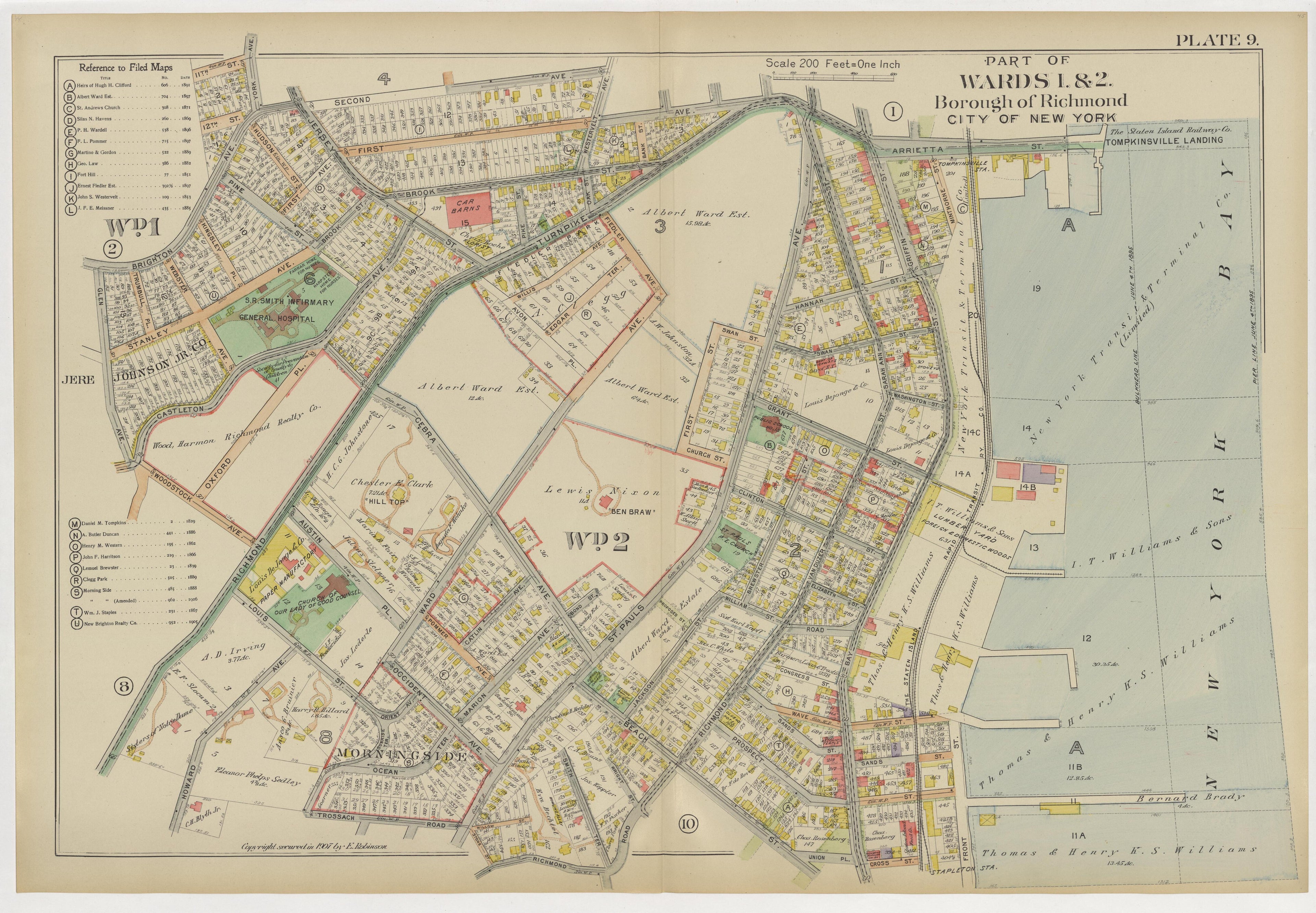 Image 14 of Atlas of the Borough of Richmond, City of New York ... from Atlas of the Borough of Richmond, City of New York 1907 by Relic Map Company