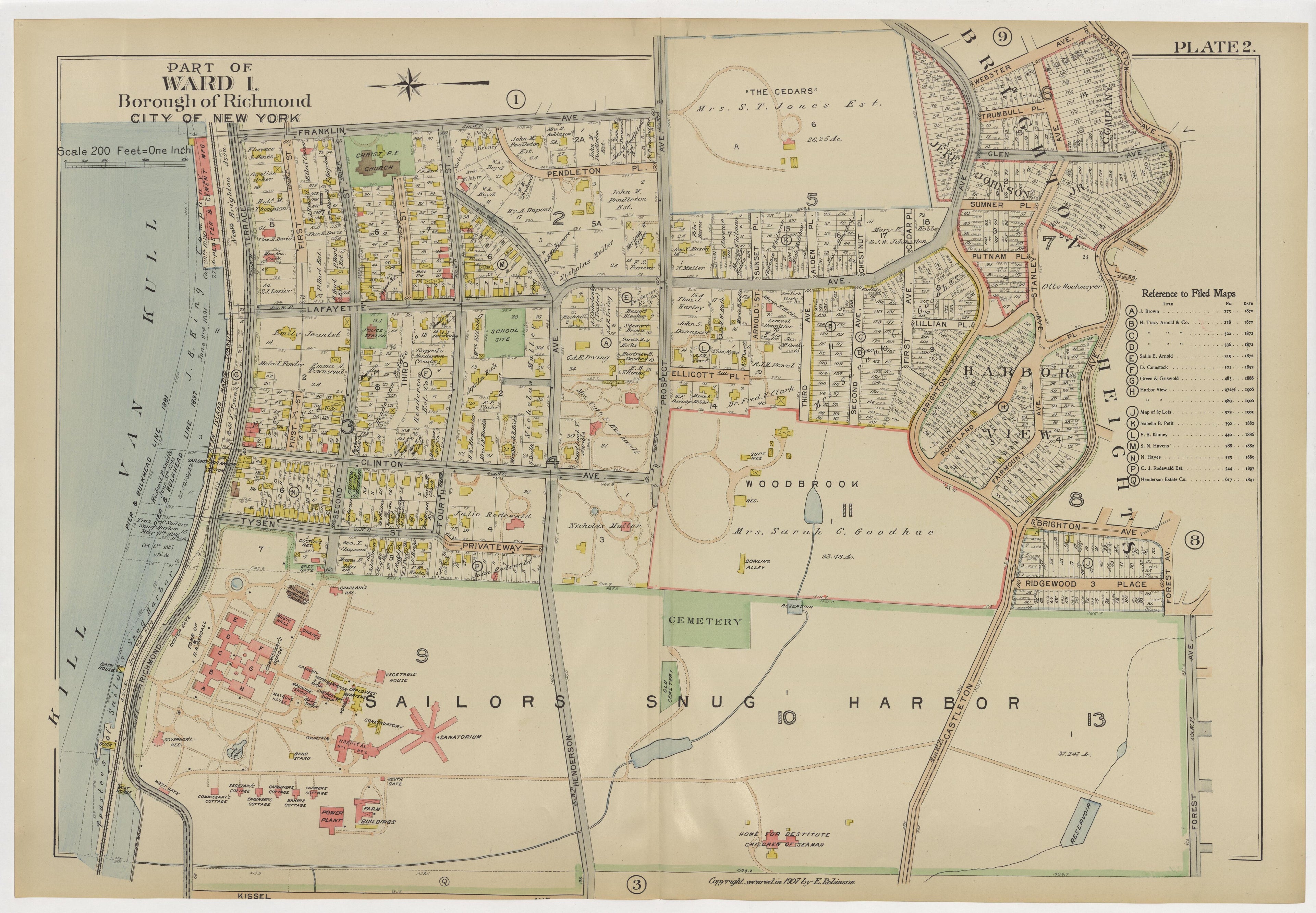 Image 7 of Atlas of the Borough of Richmond, City of New York ... from Atlas of the Borough of Richmond, City of New York 1907 by Relic Map Company