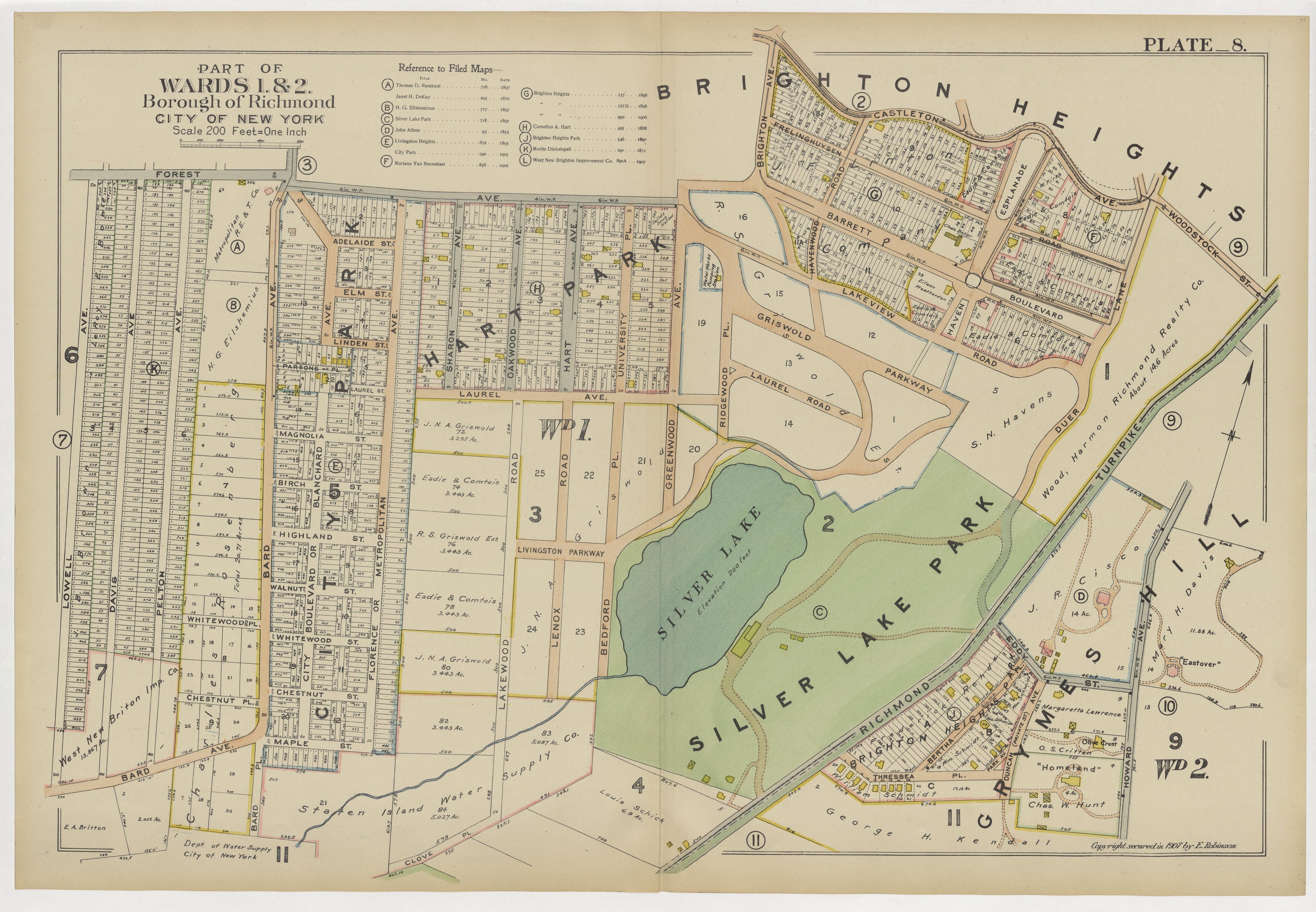 Image 13 of Atlas of the Borough of Richmond, City of New York ... from Atlas of the Borough of Richmond, City of New York 1907 by Relic Map Company