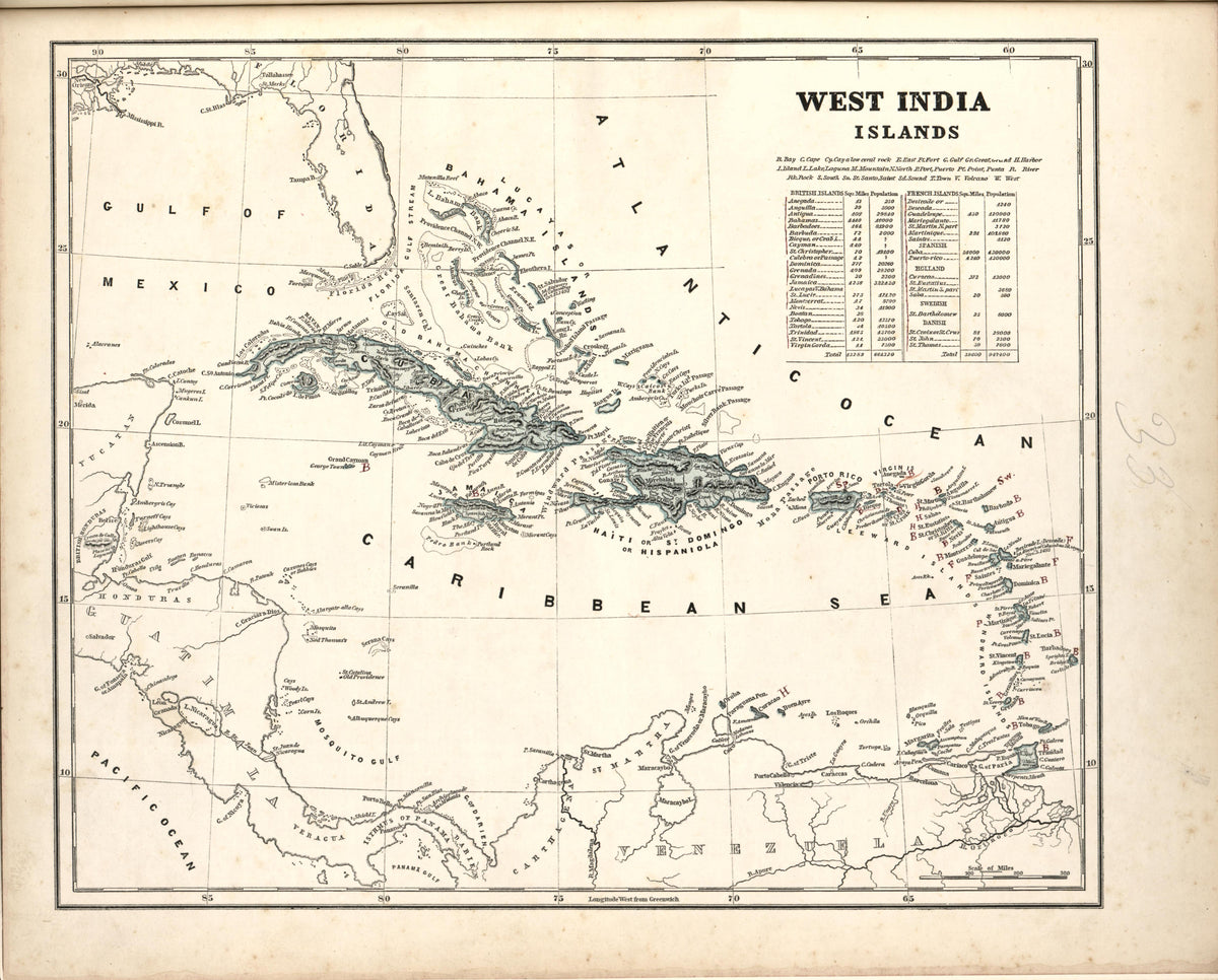 West India Islands from Morse&