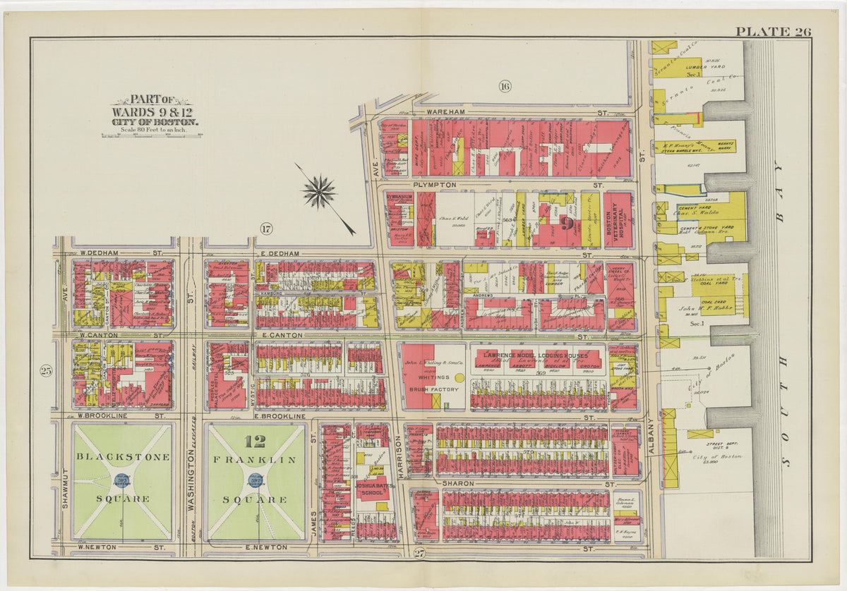 Image 31 of Atlas of the City of Boston, Boston Proper and Back Bay from Atlas of the City of Boston, Boston Proper and Back Bay 1908 by Relic Map Company