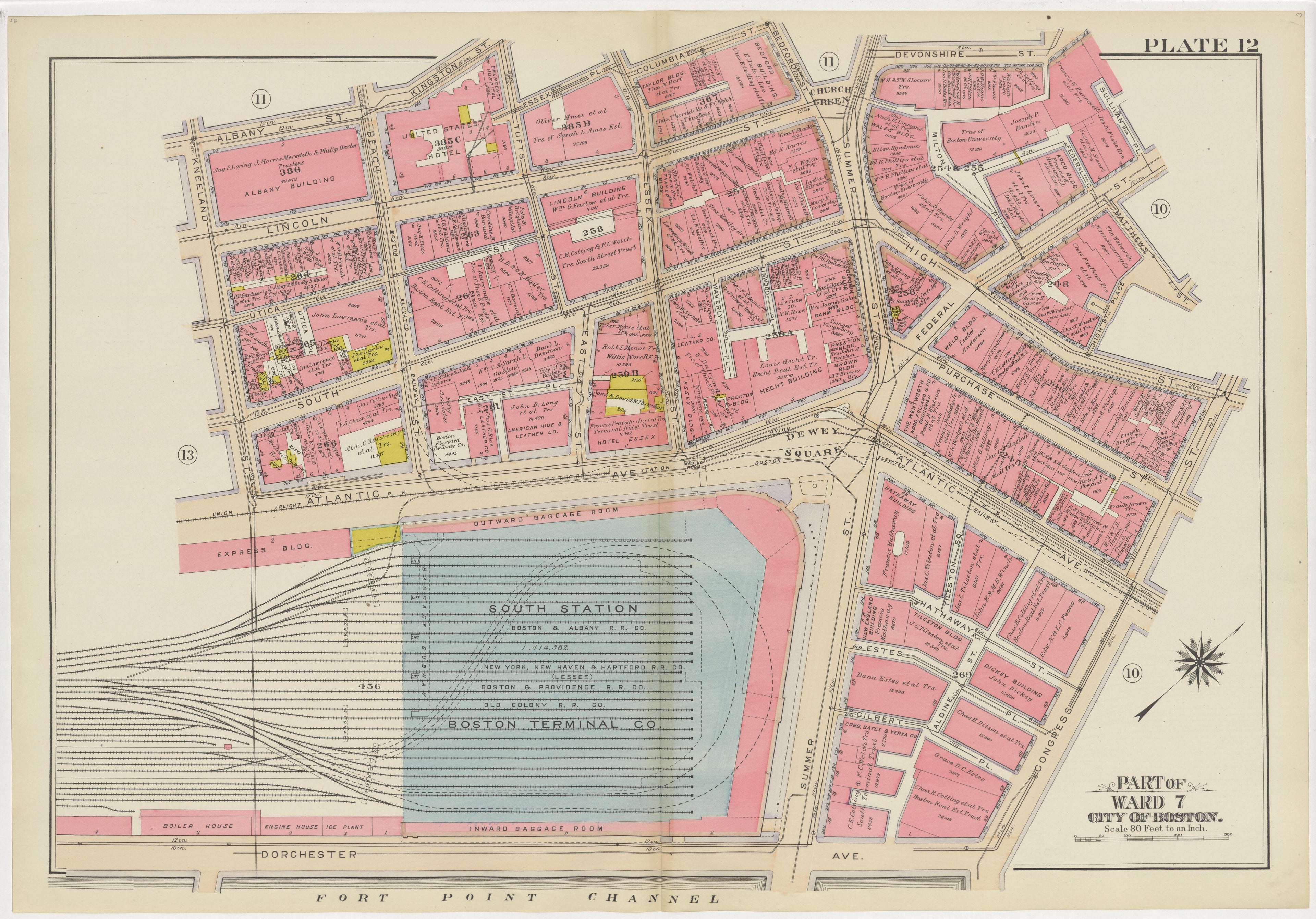 Image 17 of Atlas of the City of Boston, Boston Proper and Back Bay from Atlas of the City of Boston, Boston Proper and Back Bay 1908 by Relic Map Company