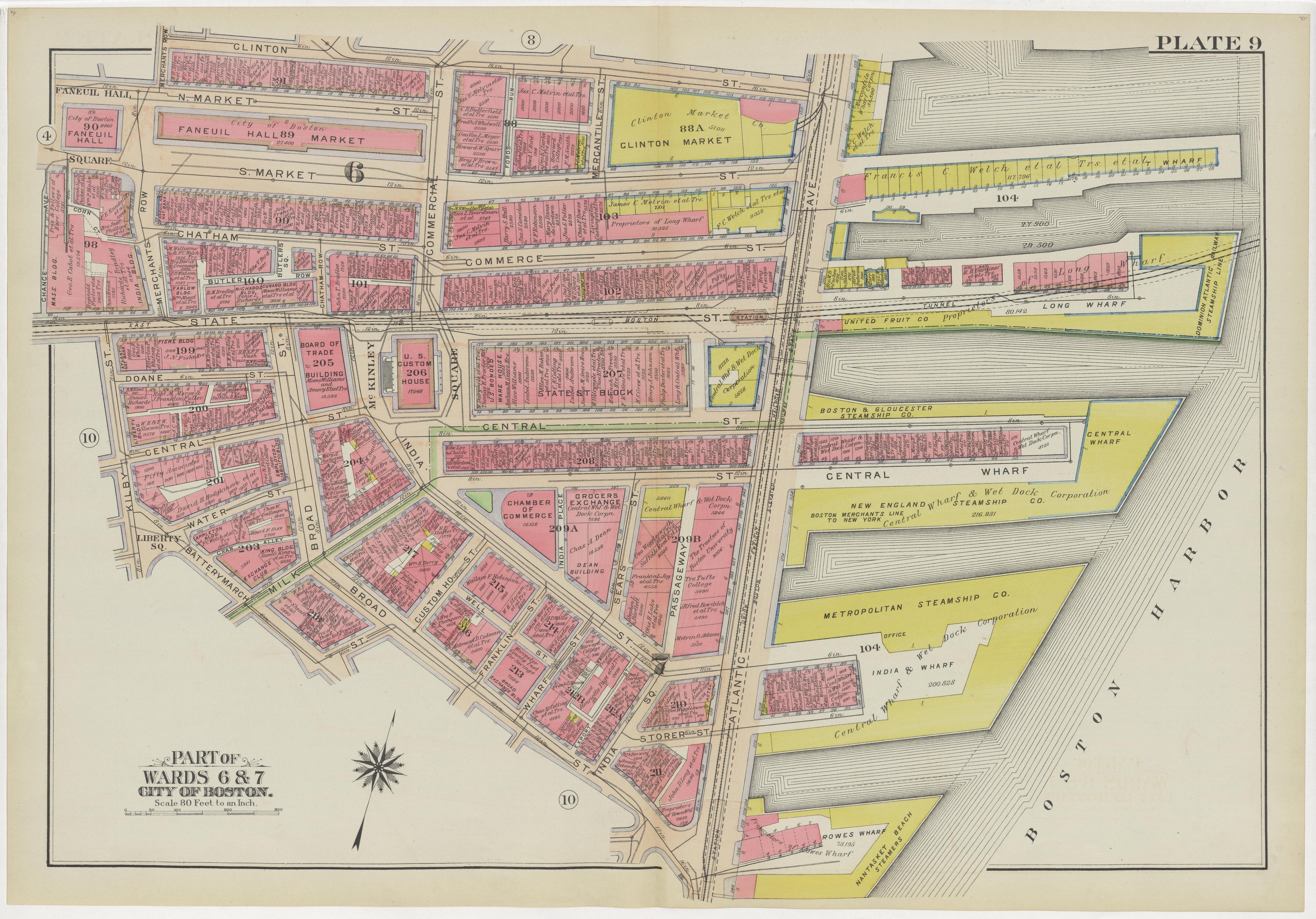 Image 14 of Atlas of the City of Boston, Boston Proper and Back Bay from Atlas of the City of Boston, Boston Proper and Back Bay 1908 by Relic Map Company