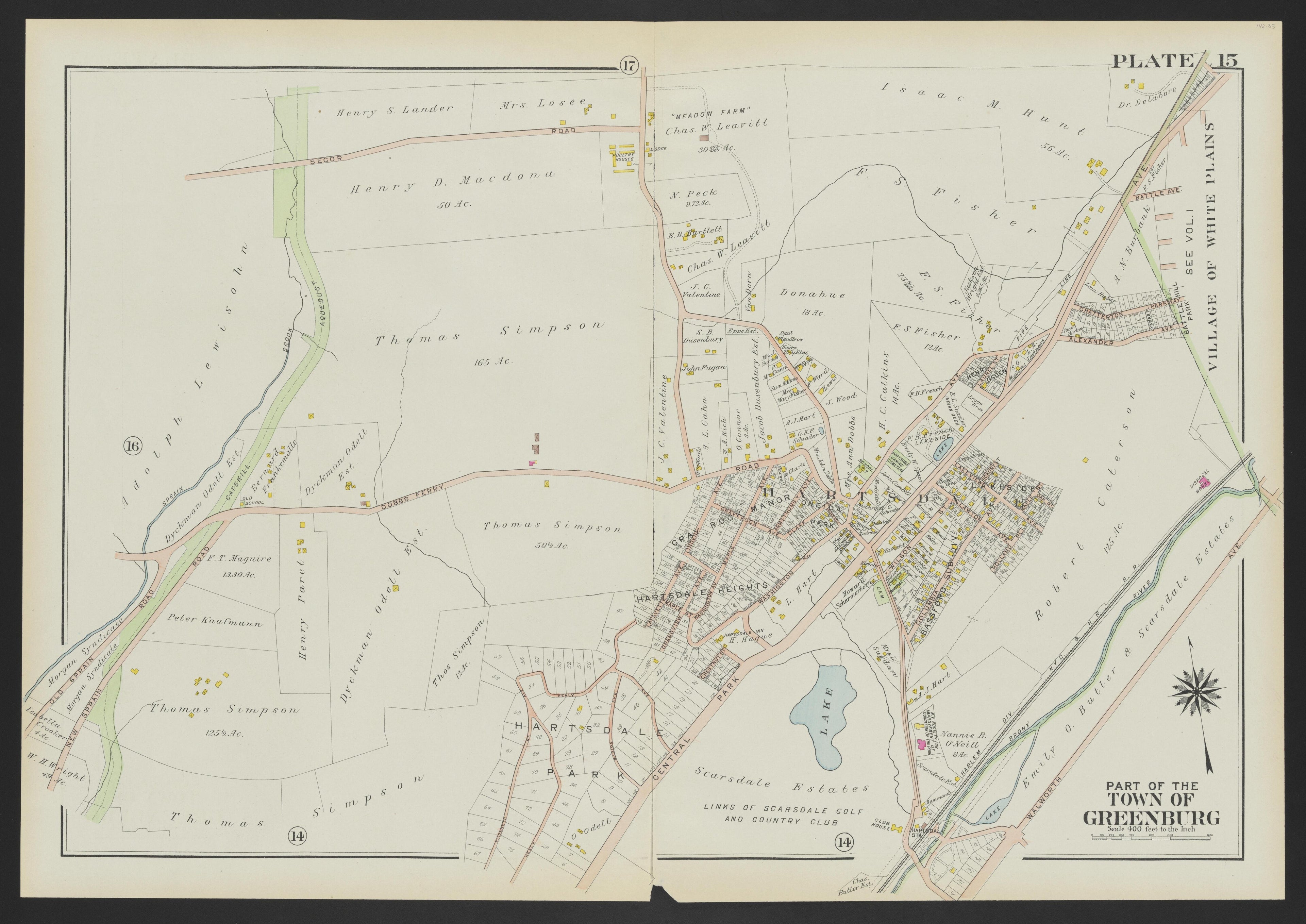 Image 19 of Atlas of Westchester County, New York from Atlas of Westchester County, New York : from Actual Surveys and Official Plans 1911 by Relic Map Company