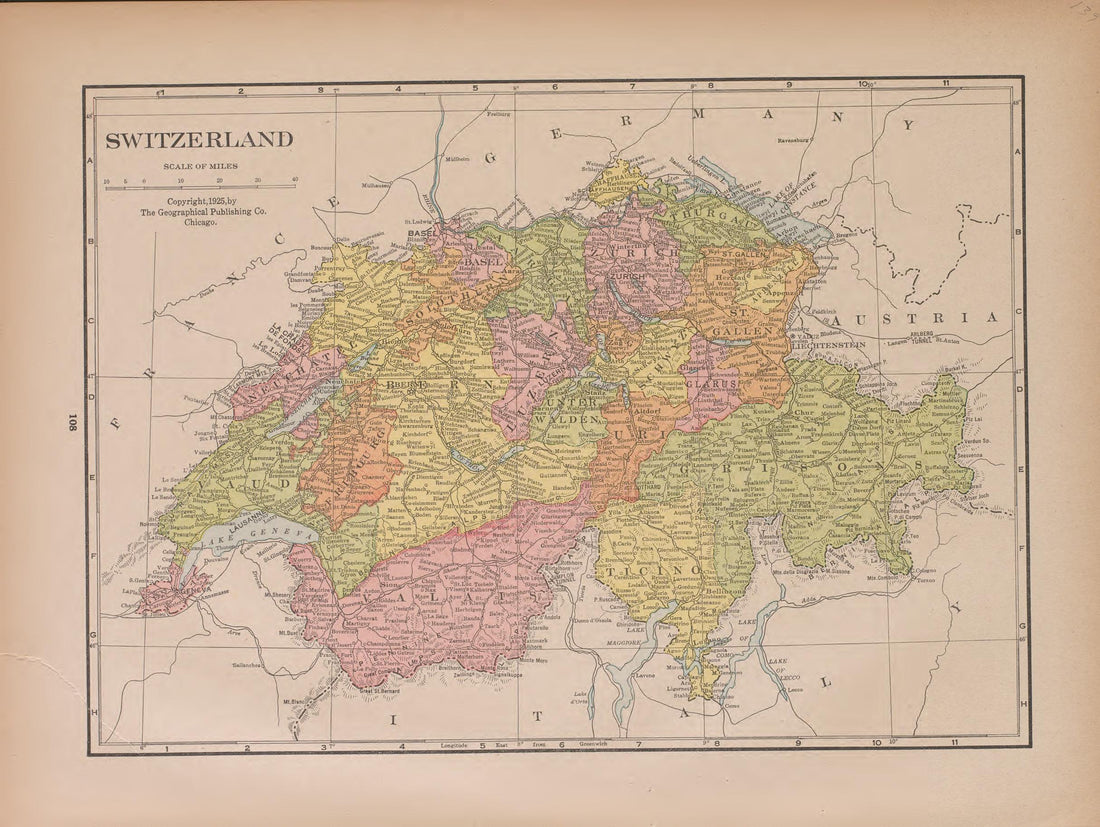 Switzerland from Atlas of Doniphan County, Kansas : Containing Maps of Townships of the County, Maps of State, United States and World : Farmers Directory, Analysis of the System of U.S. Land Surveys 1927 by Relic Map Company