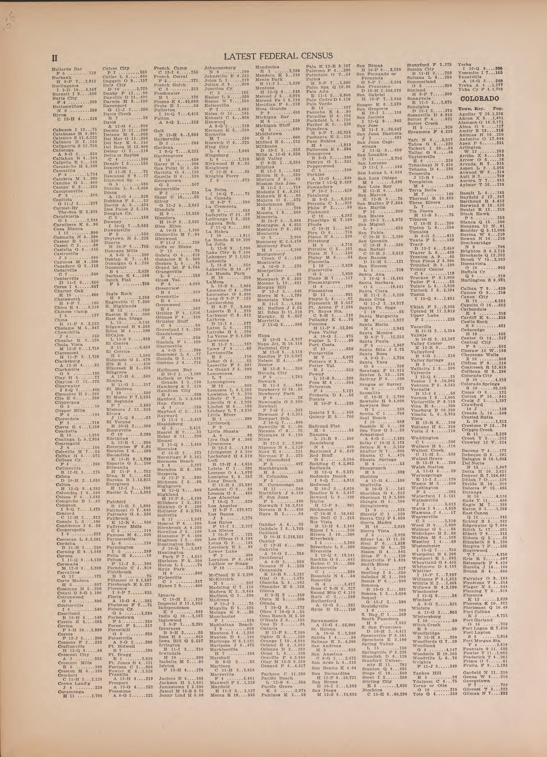 Latest Federal Census--continued from Atlas of Doniphan County, Kansas : Containing Maps of Townships of the County, Maps of State, United States and World : Farmers Directory, Analysis of the System of U.S. Land Surveys 1927 by Relic Map Company