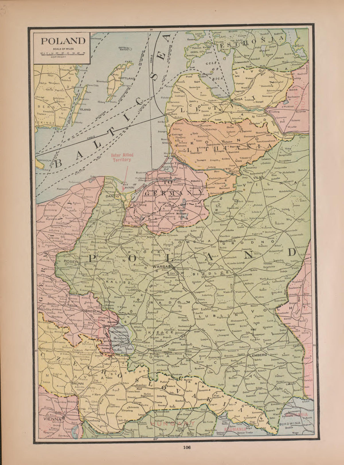Poland from Atlas of Doniphan County, Kansas : Containing Maps of Townships of the County, Maps of State, United States and World : Farmers Directory, Analysis of the System of U.S. Land Surveys 1927 by Relic Map Company