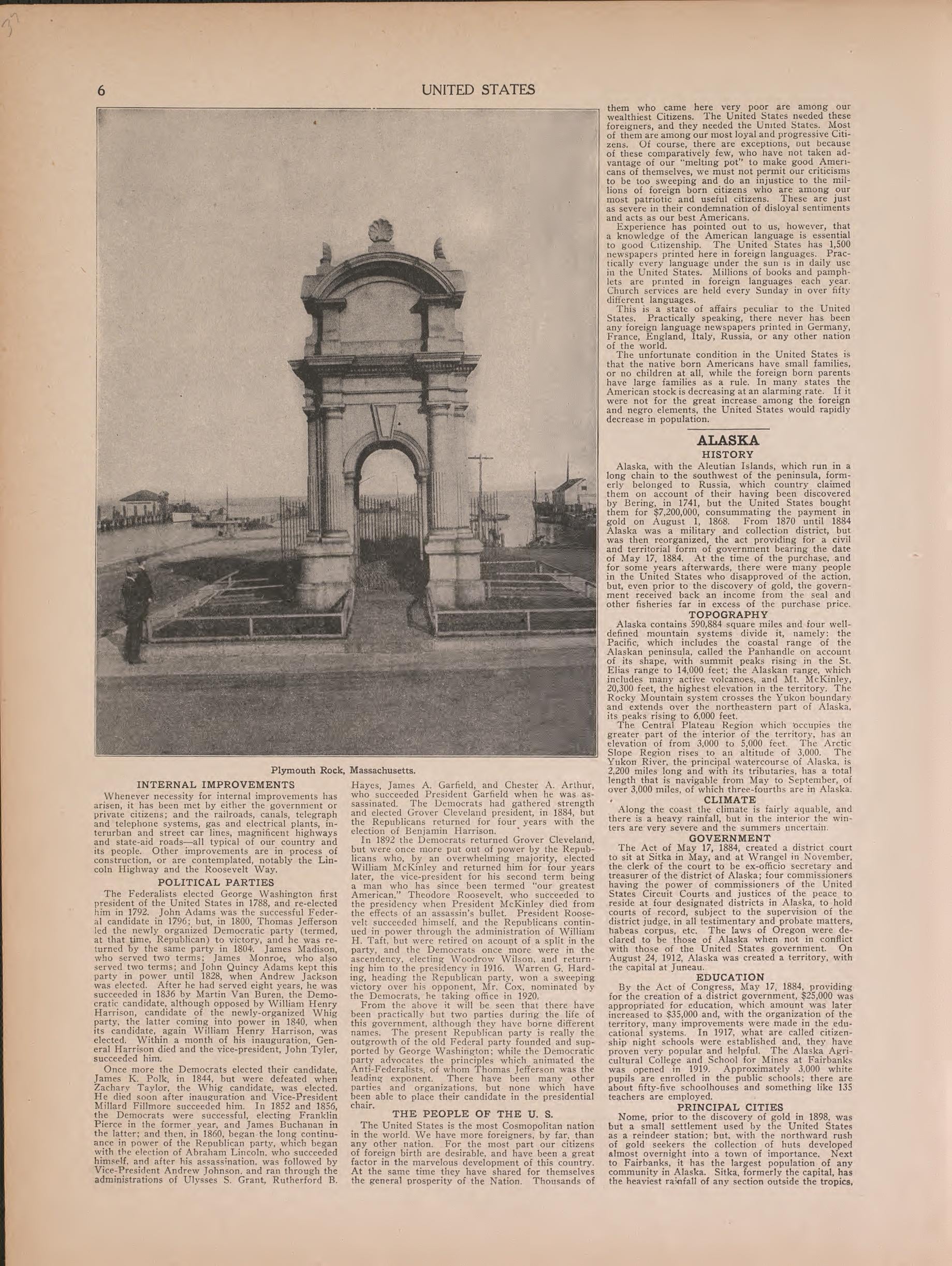 View of Plymouth Rock and Text from Atlas of Doniphan County, Kansas : Containing Maps of Townships of the County, Maps of State, United States and World : Farmers Directory, Analysis of the System of U.S. Land Surveys 1927 by Relic Map Company