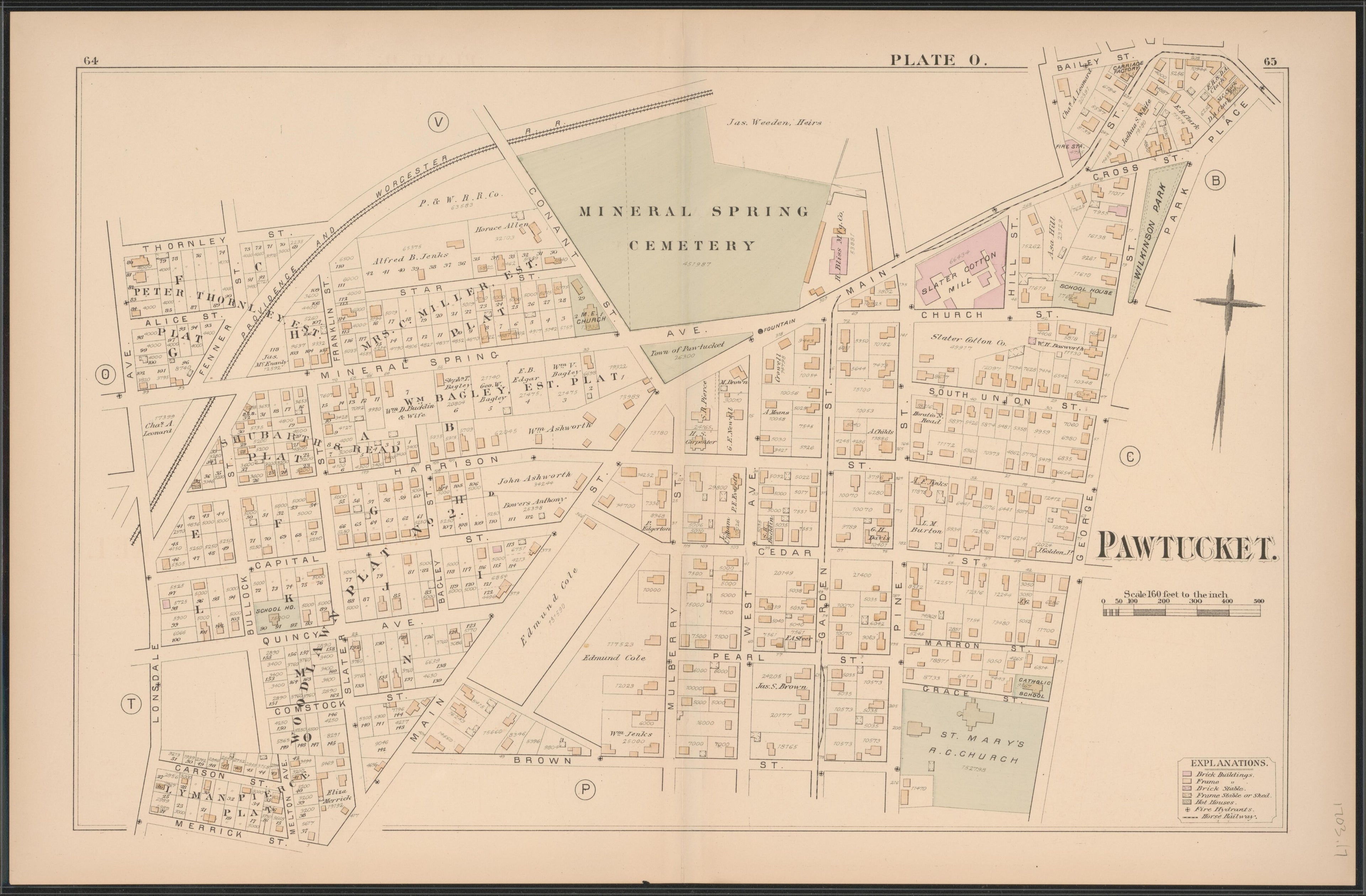 Image 18 of Atlas of the Town of Pawtucket, R.I. (maps Only) from Atlas of the Town of Pawtucket, R.I 1880 by Relic Map Company