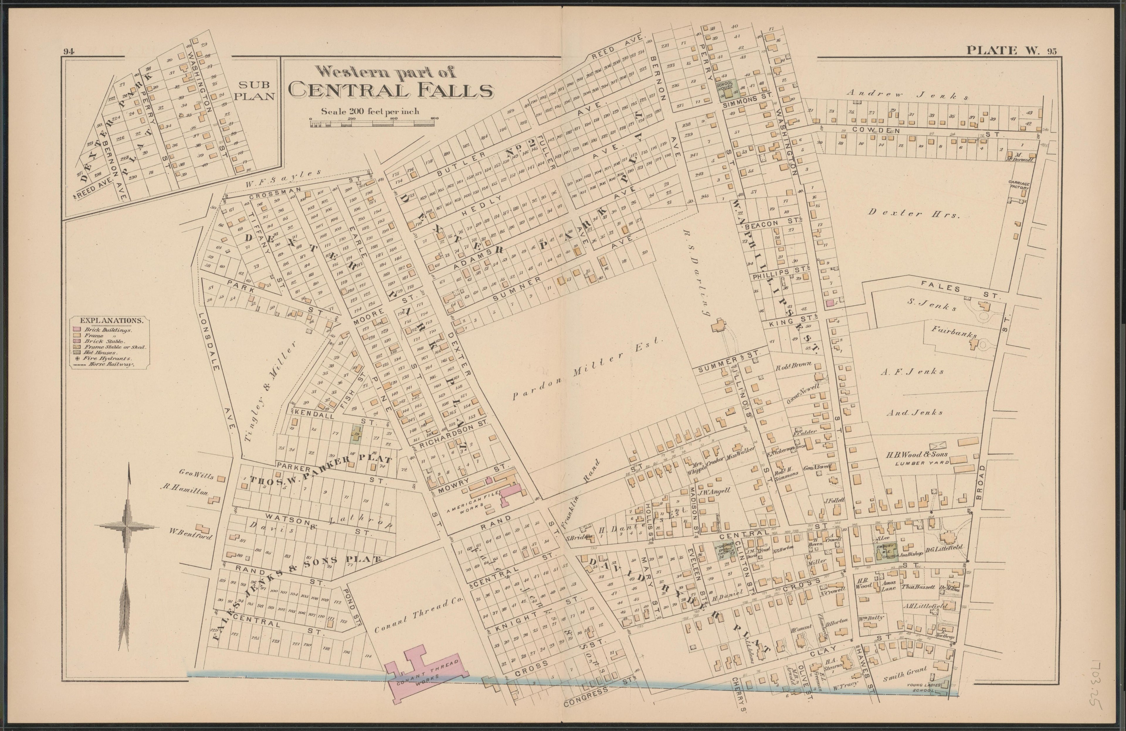 Image 26 of Atlas of the Town of Pawtucket, R.I. (maps Only) from Atlas of the Town of Pawtucket, R.I 1880 by Relic Map Company