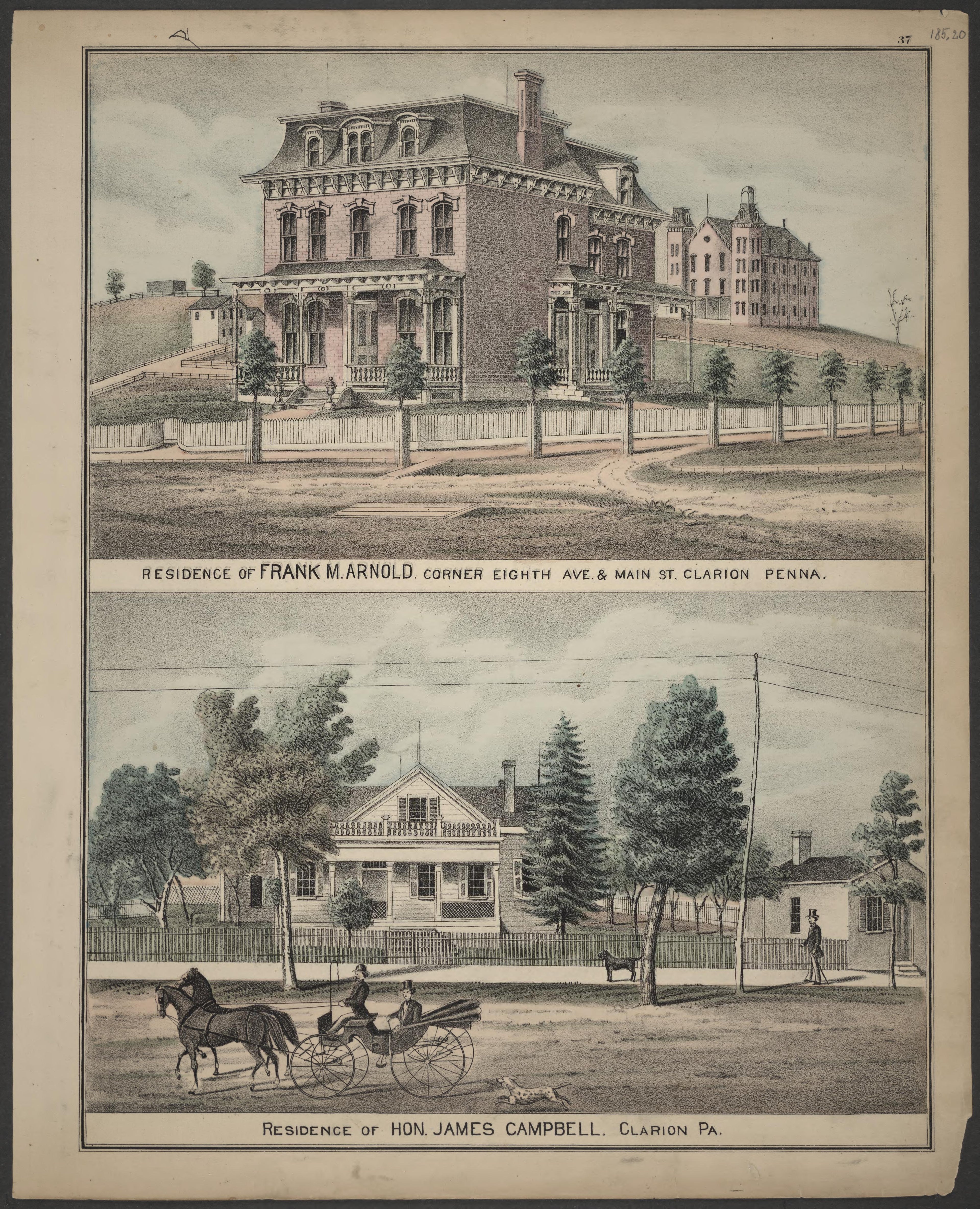 Frank M. Arnold and James Campbell Residences from Caldwell&