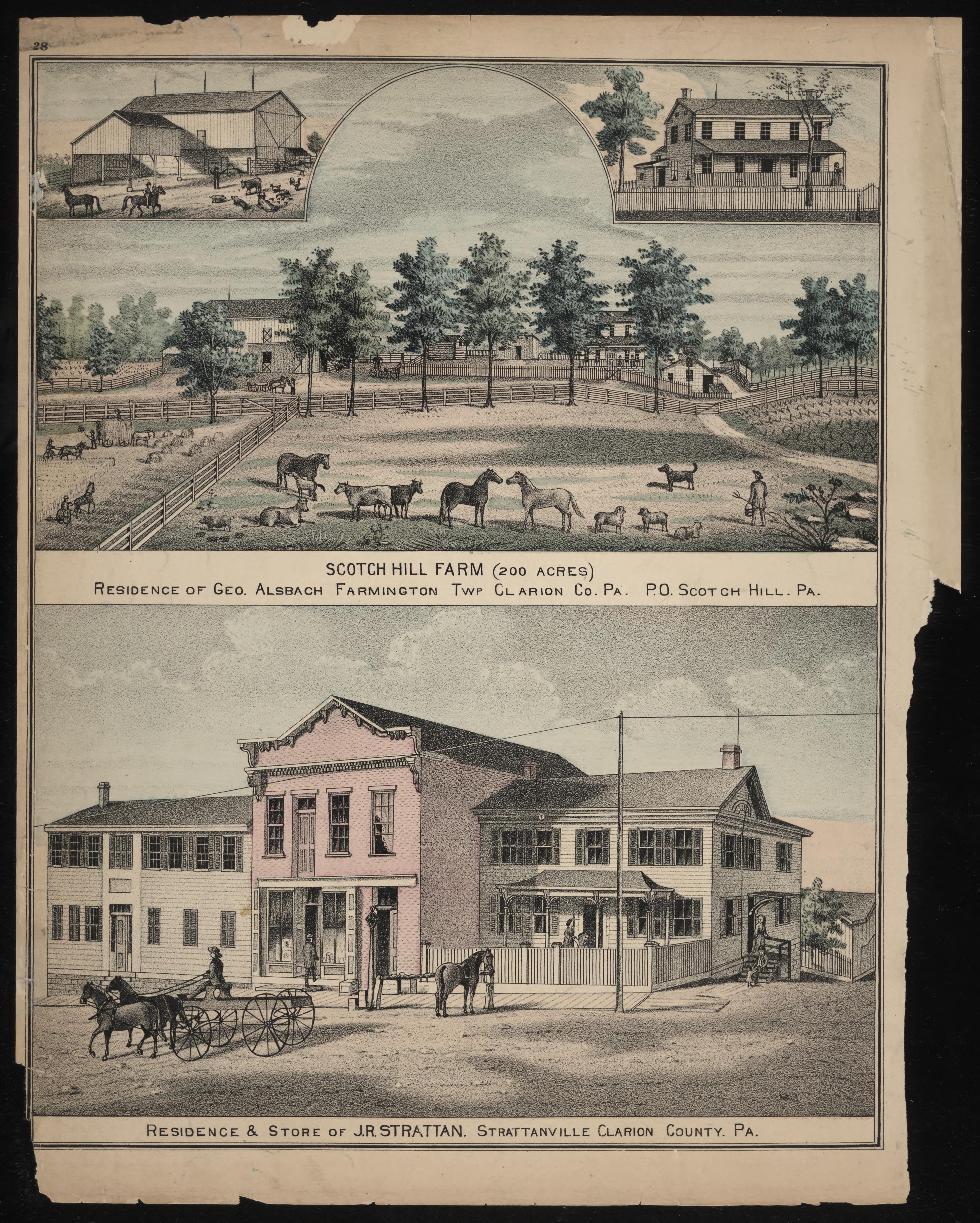 Geo. Alsbach and J.R. Strattan Residences from Caldwell&